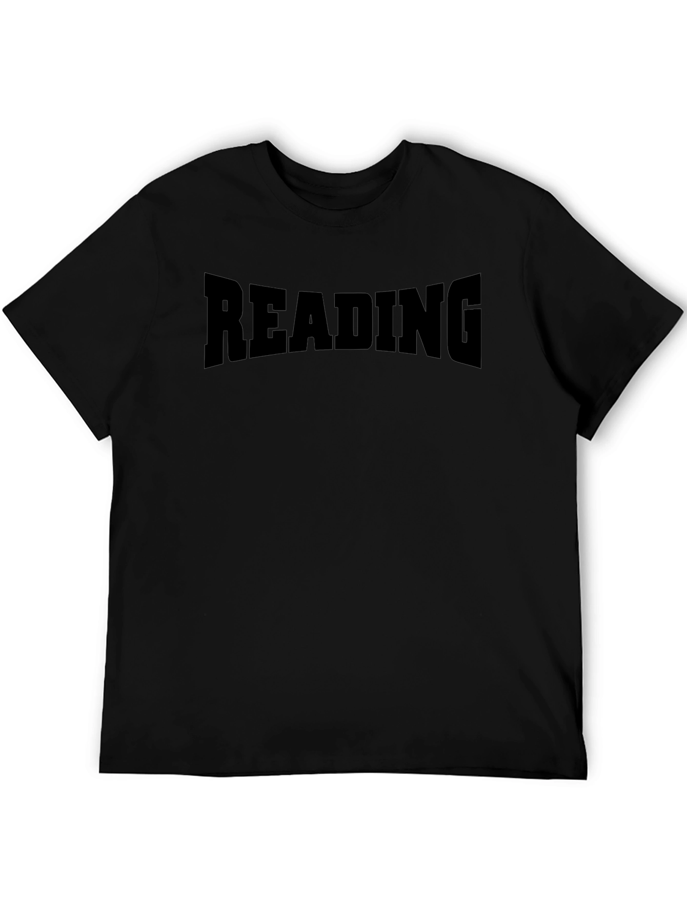 Reading T-Shirt - Black Cotton Blend Graphic Tee