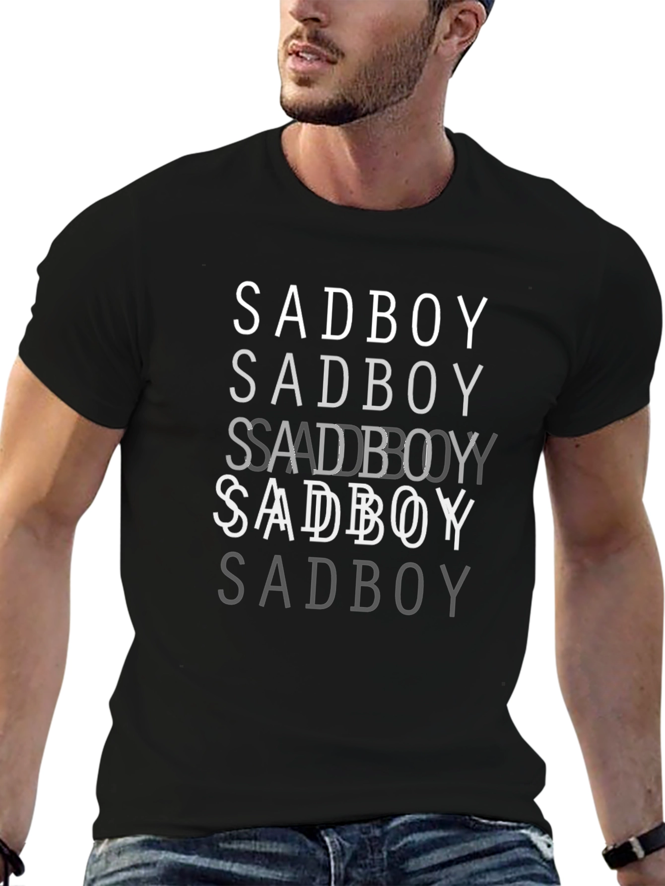 Sadboy Graphic Print Black T-Shirt