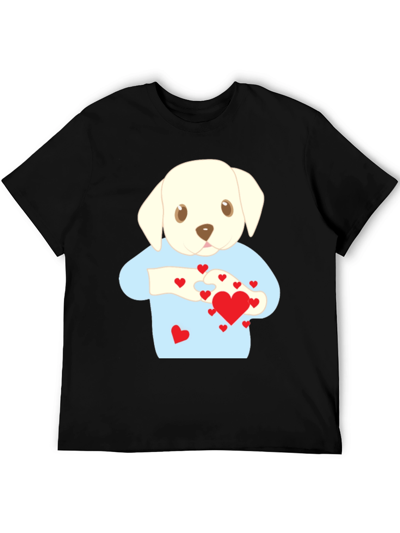 Puppy Love T-Shirt - Heart Puzzle Graphic Tee