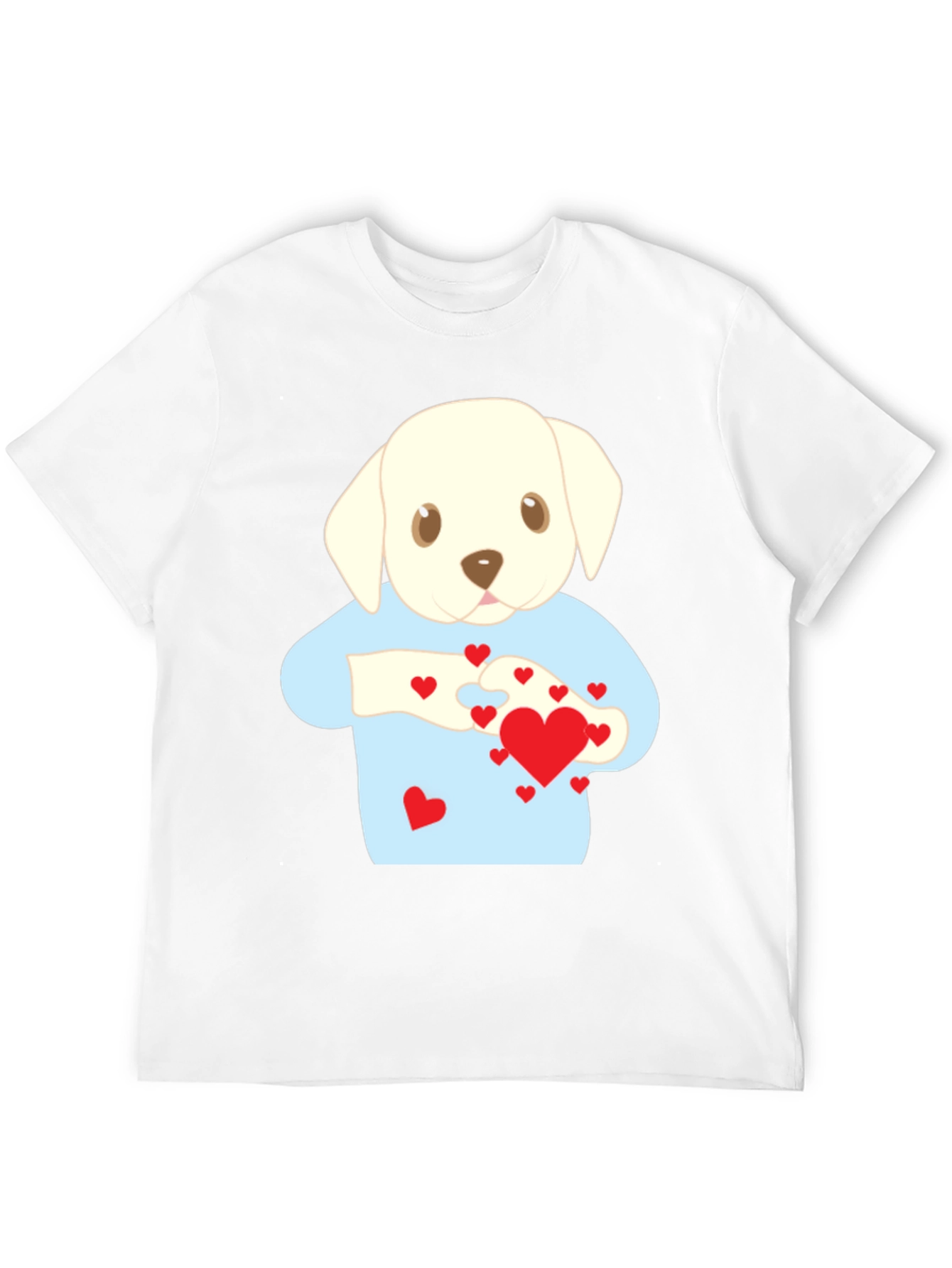 Puppy Love T-Shirt - Heart Puzzle Graphic Tee