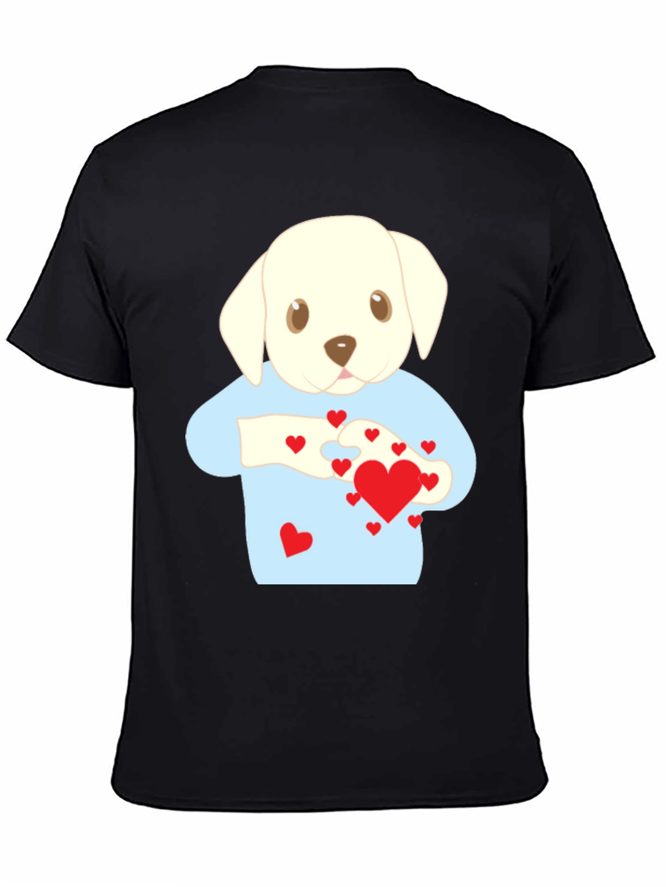 Puppy Love T-Shirt - Heart Puzzle Graphic Tee
