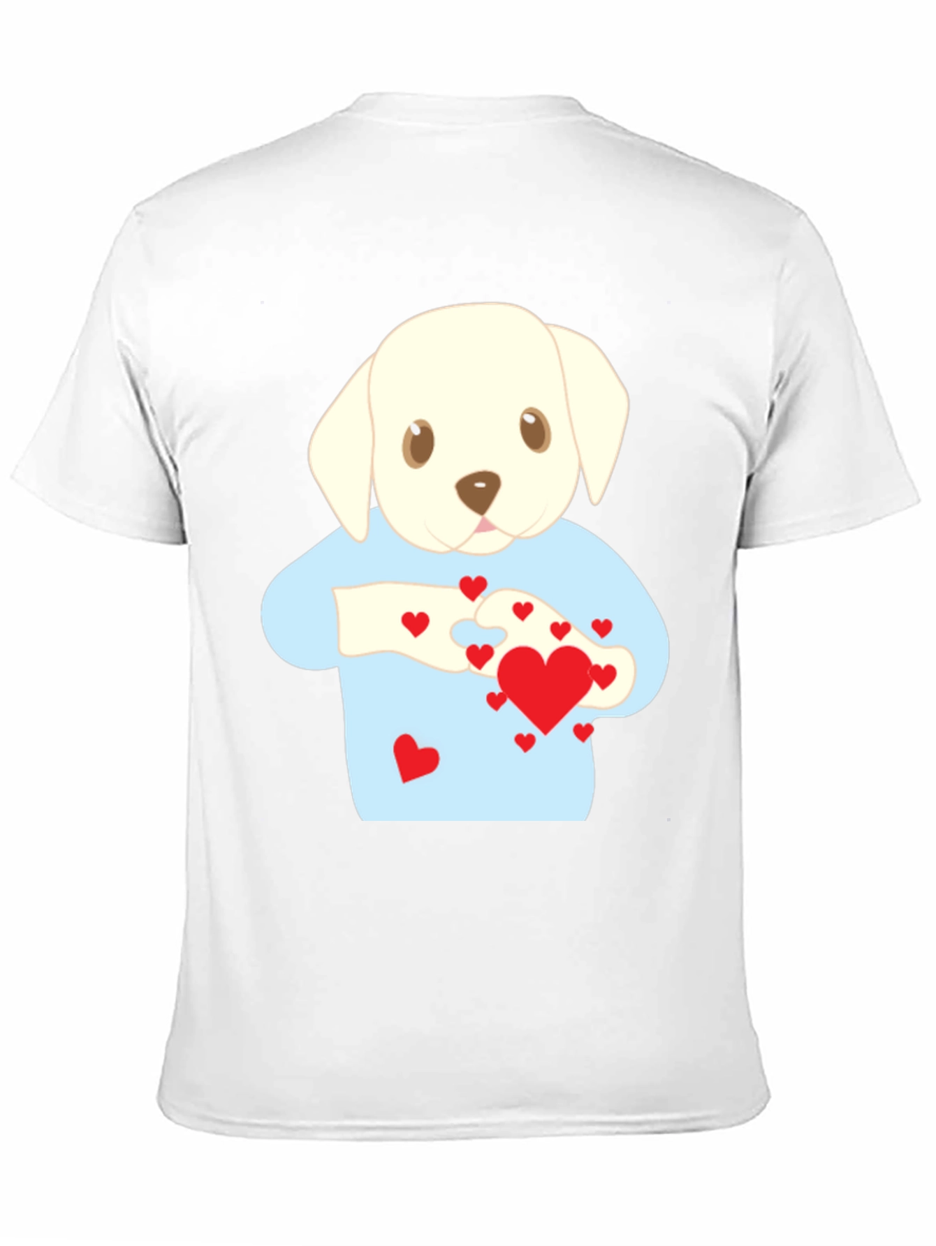 Puppy Love T-Shirt - Heart Puzzle Graphic Tee