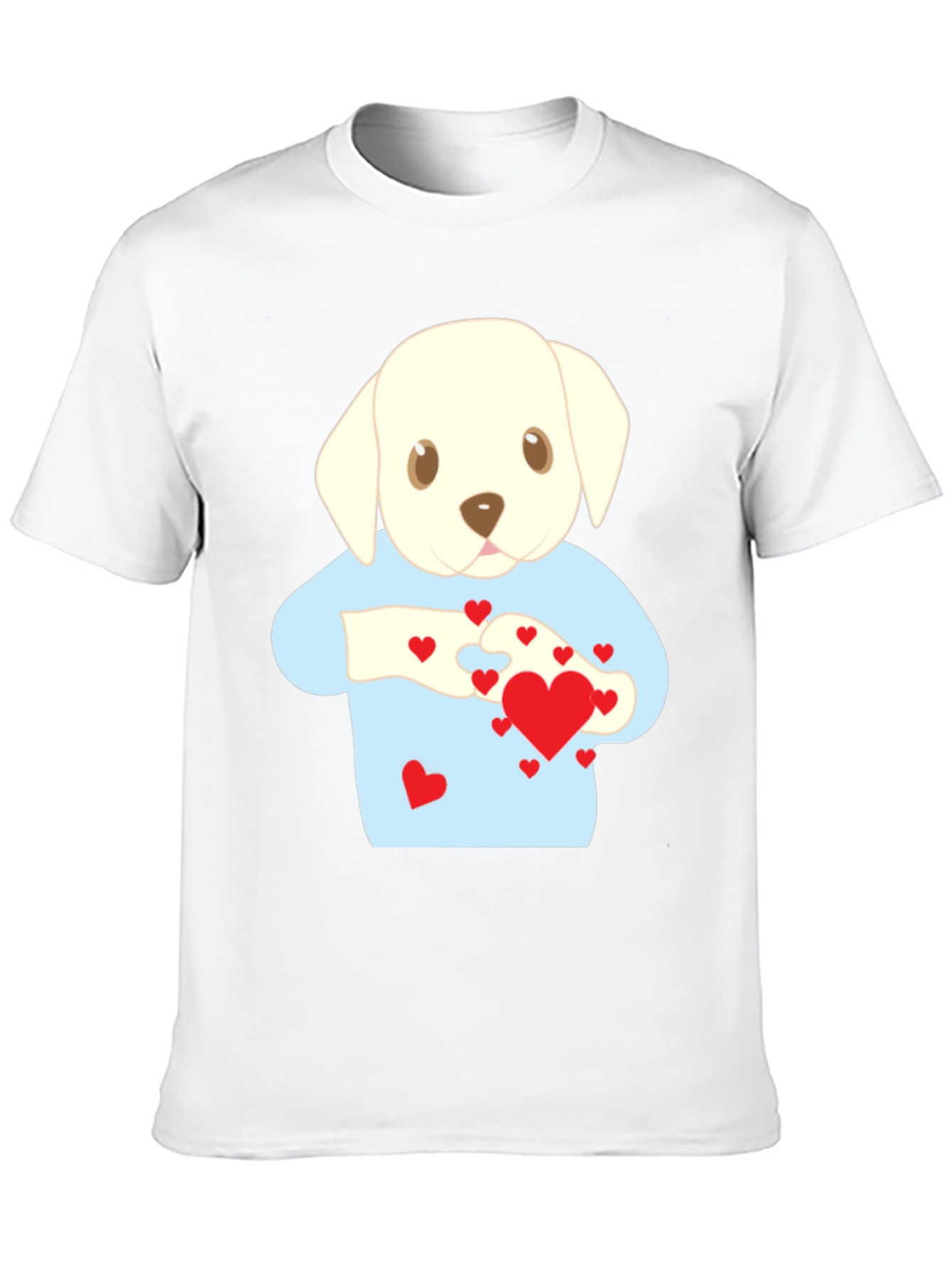 Puppy Love T-Shirt - Heart Puzzle Graphic Tee