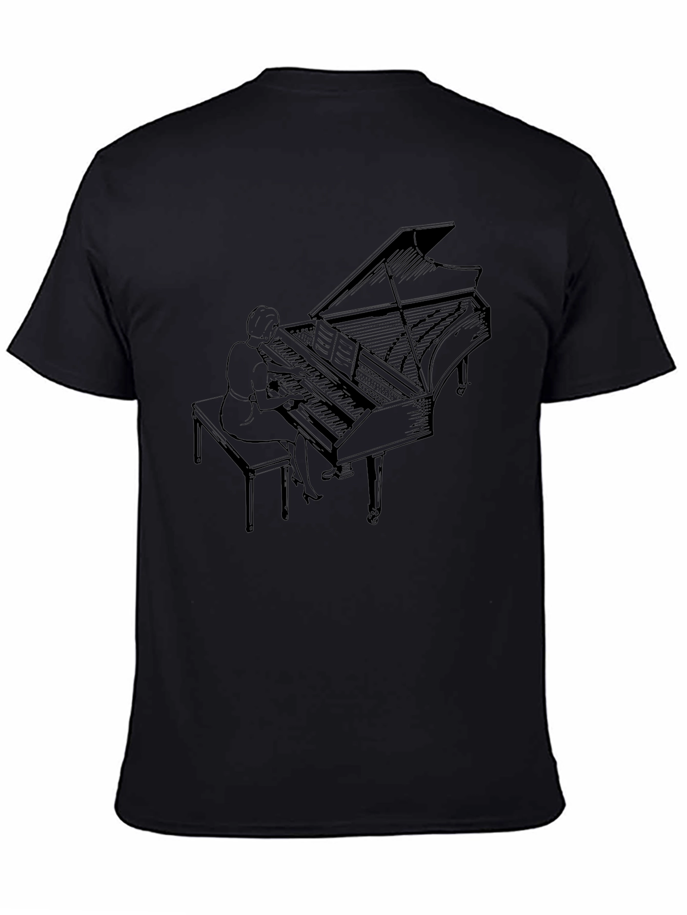 Grand Piano Player Graphic Tee