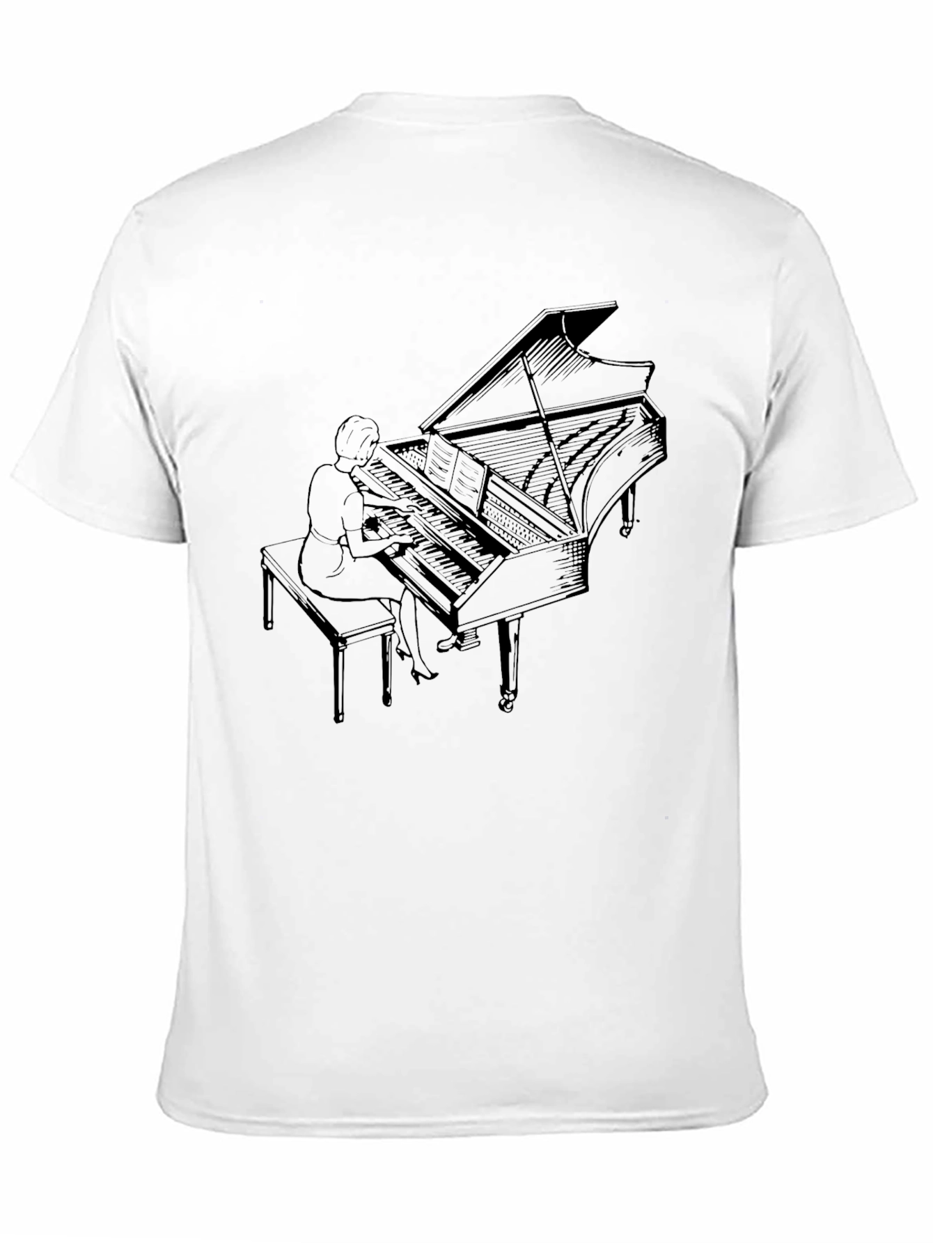 Grand Piano Player Graphic Tee