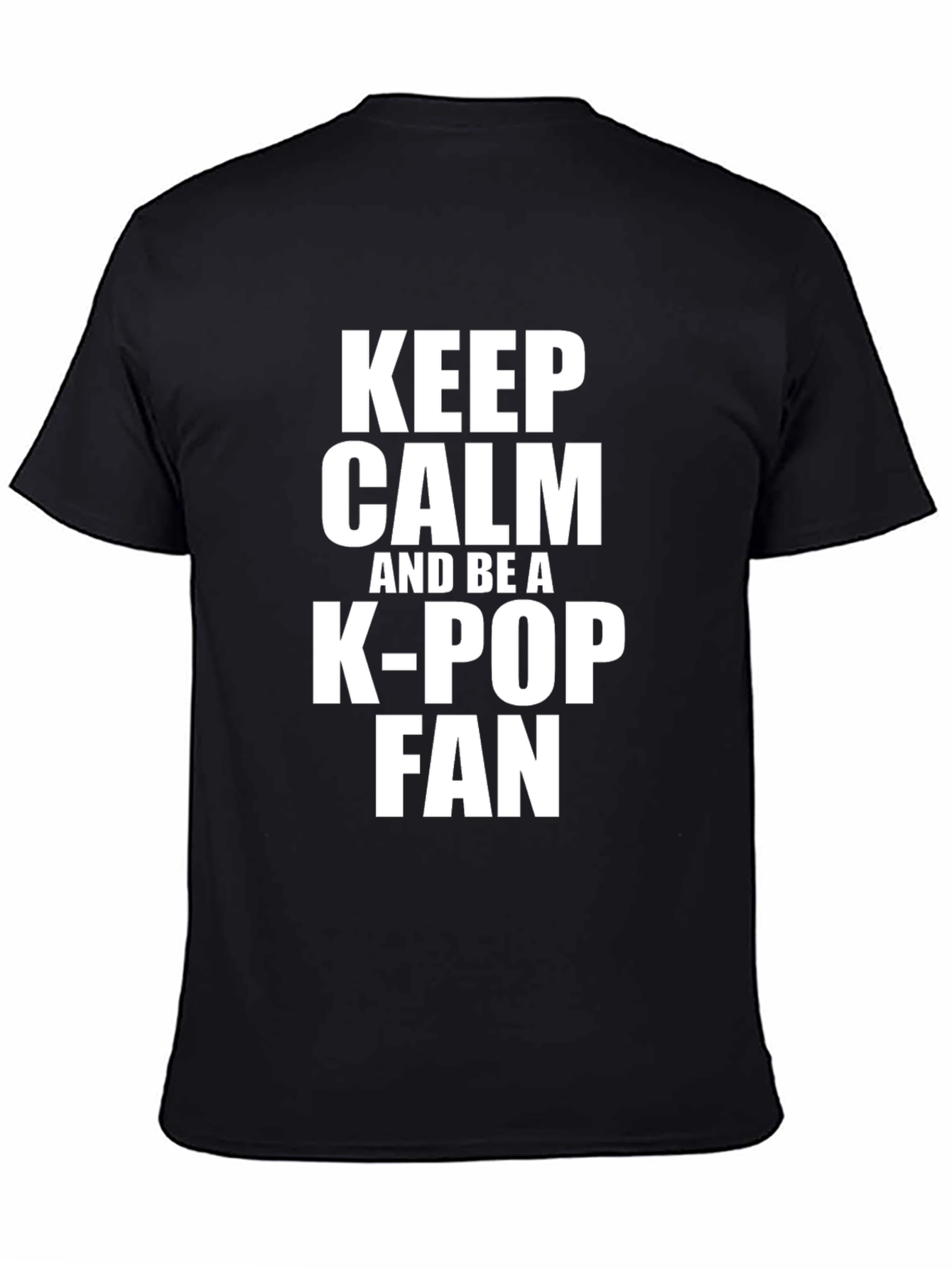 Keep Calm K-Pop Fan Black T-Shirt