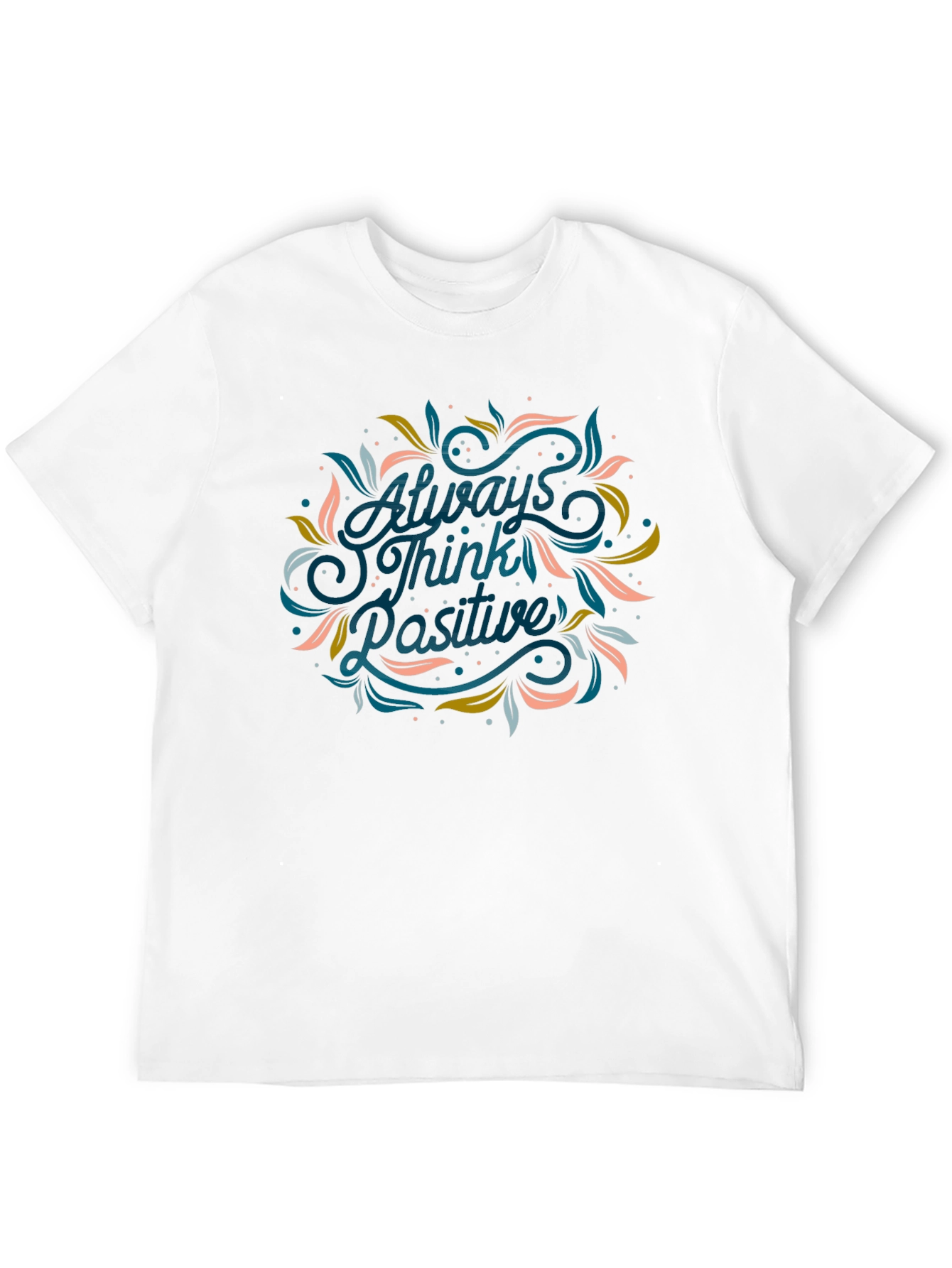Always Think Positive Graphic Tee - Black