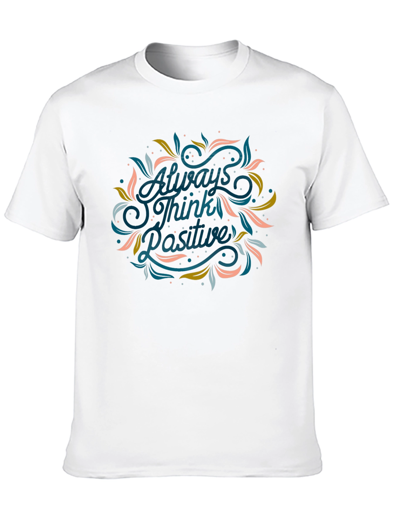 Always Think Positive Graphic Tee - Black