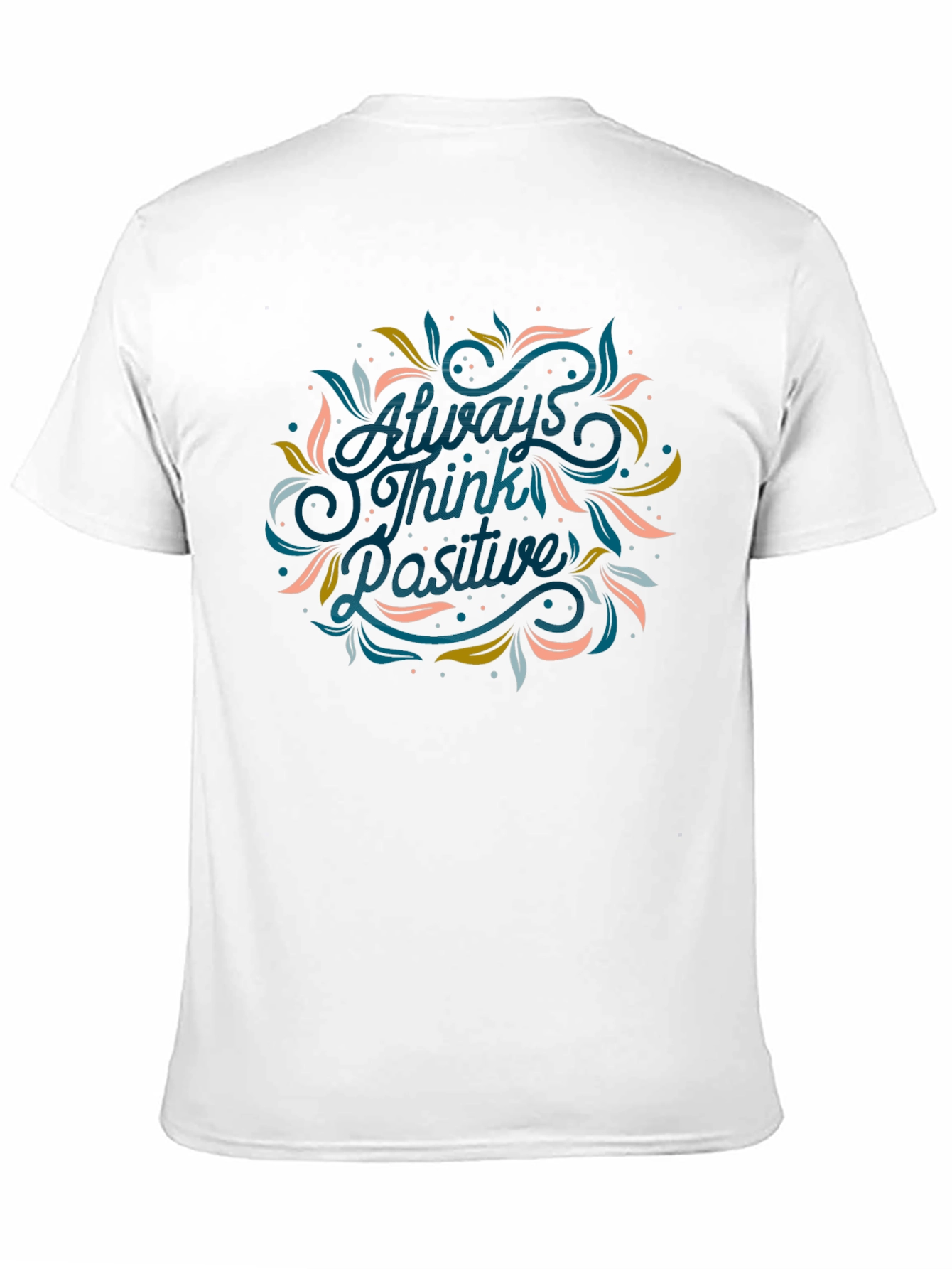 Always Think Positive Graphic Tee - Black