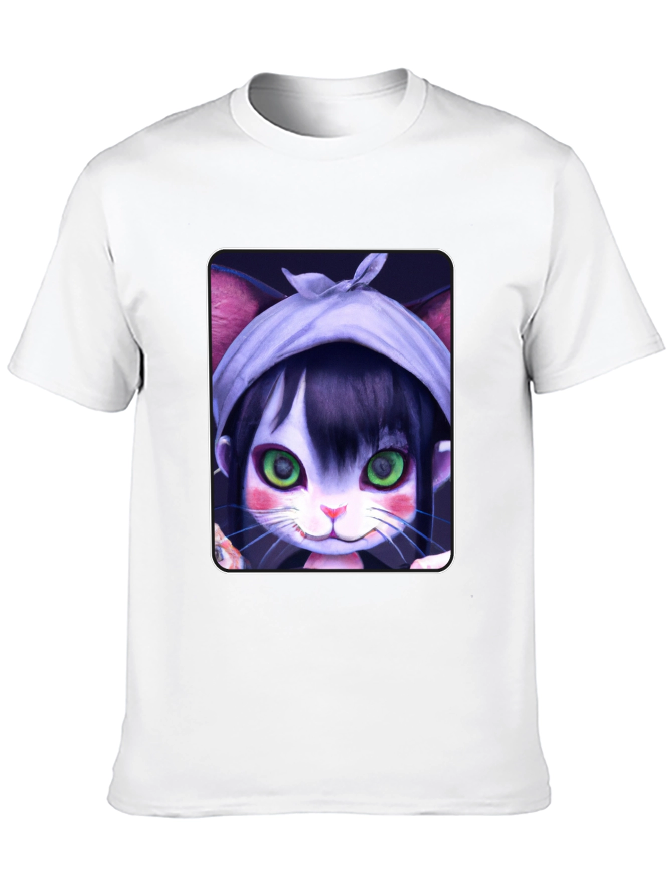 Anime Cat Girl T-Shirt - Unique Graphic Tee