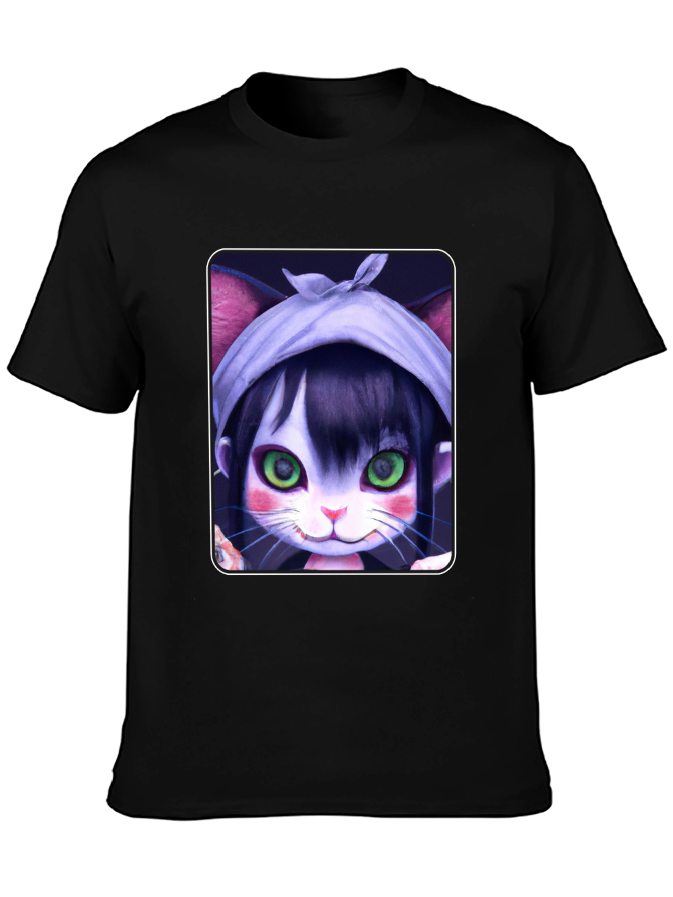 Anime Cat Girl T-Shirt - Unique Graphic Tee