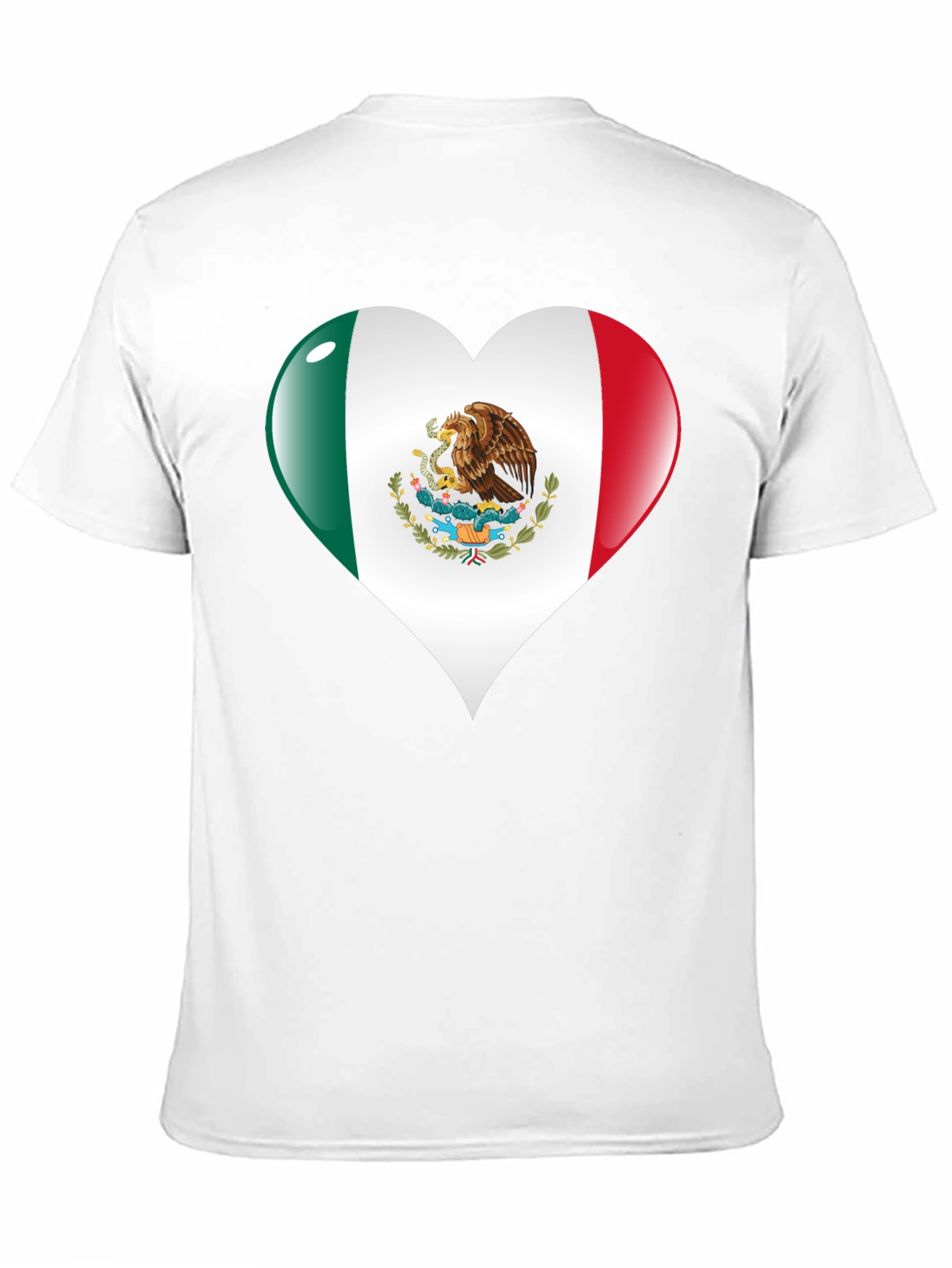 Mexican Flag Heart T-Shirt - Viva Mexico!