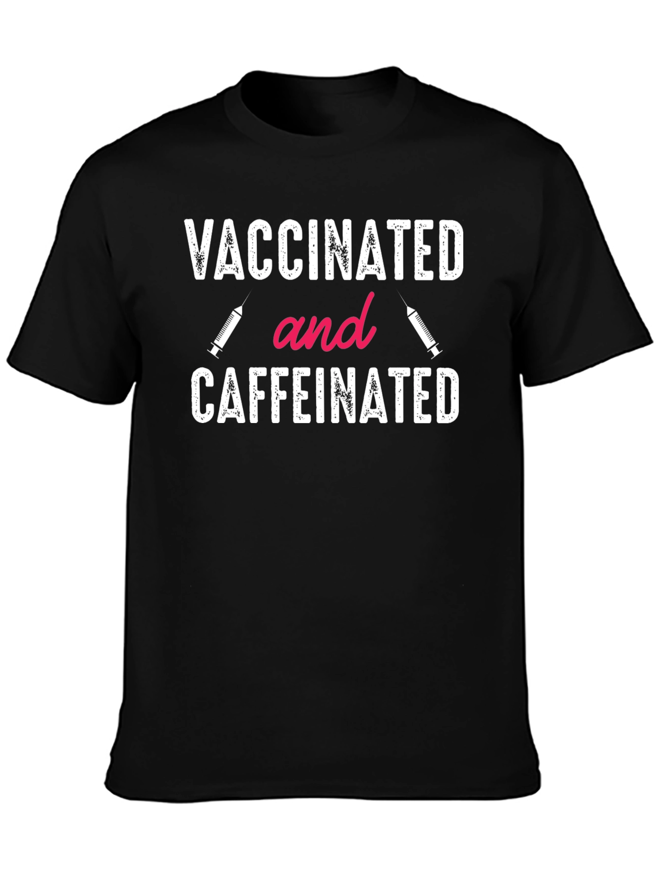 Vaccinated and Caffeinated T-Shirt
