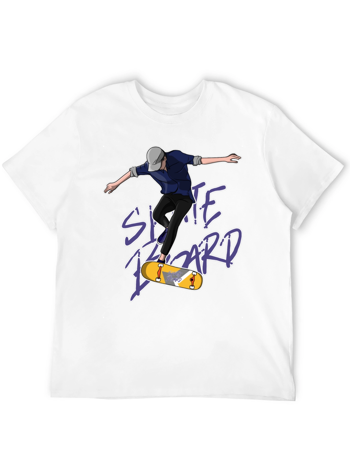 Skateboard T-Shirt - Black Graphic Tee