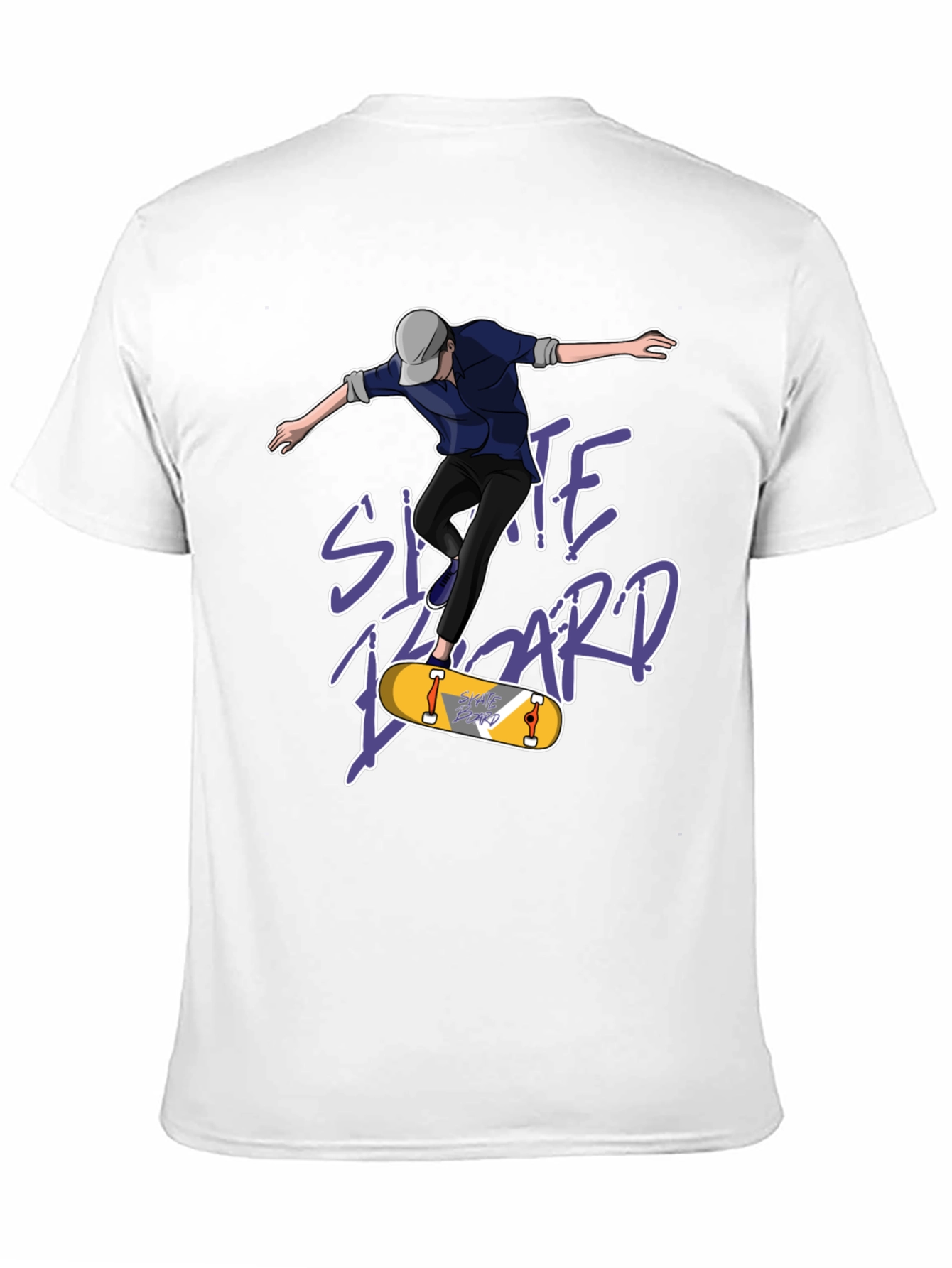 Skateboard T-Shirt - Black Graphic Tee