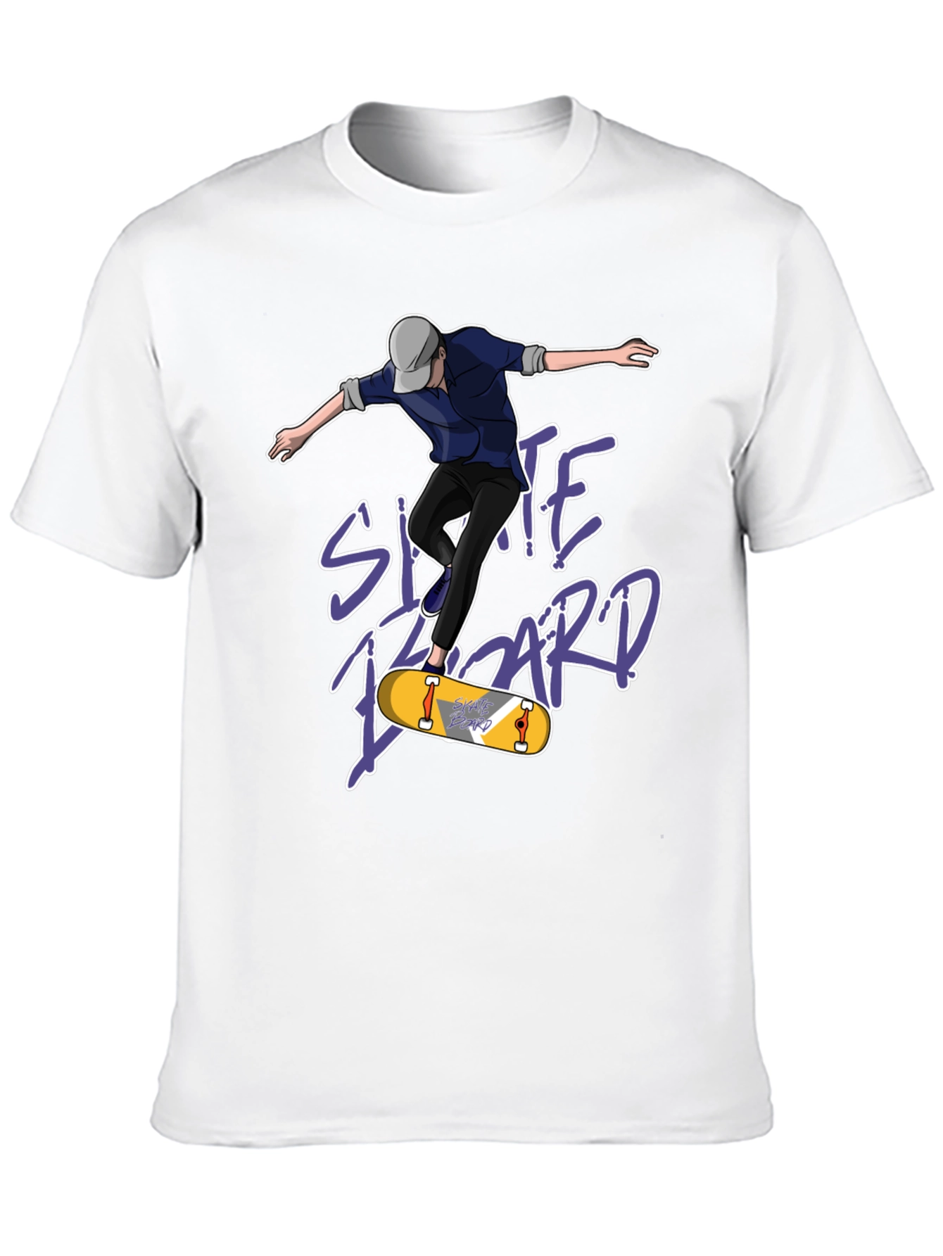 Skateboard T-Shirt - Black Graphic Tee