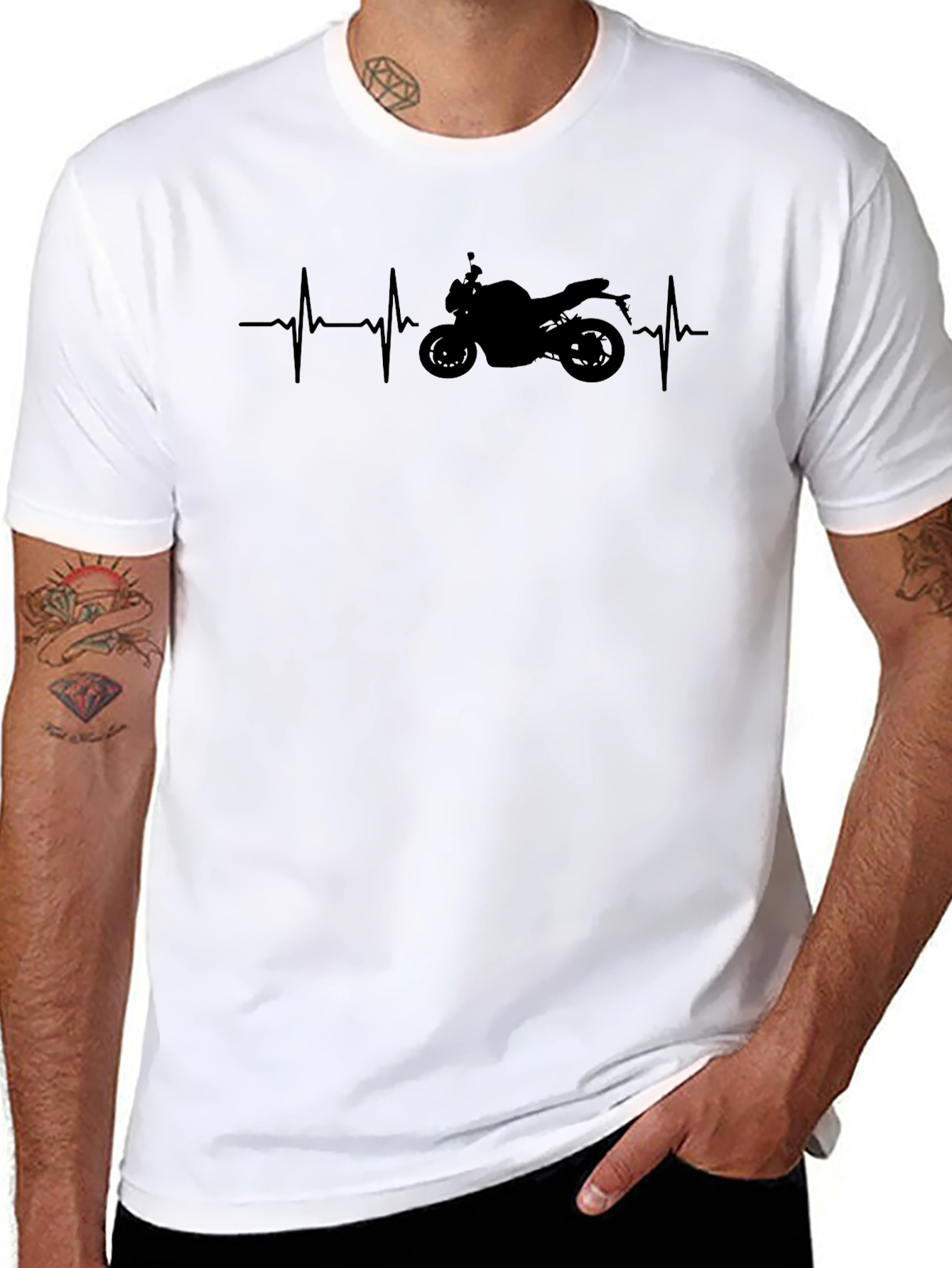Motorcycle Heartbeat T-Shirt - Ride in Style!