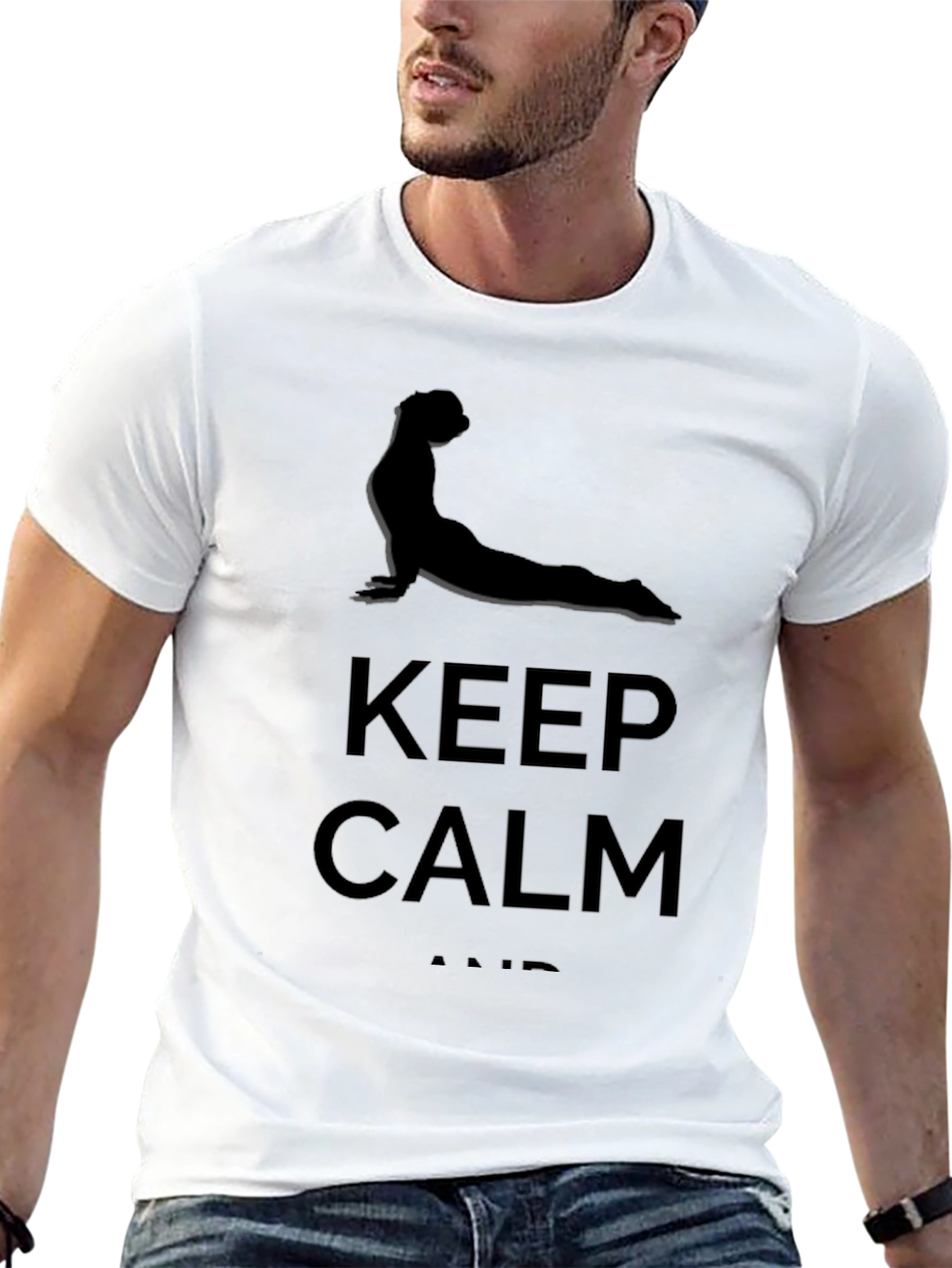 Keep Calm Yoga Graphic T-Shirt
