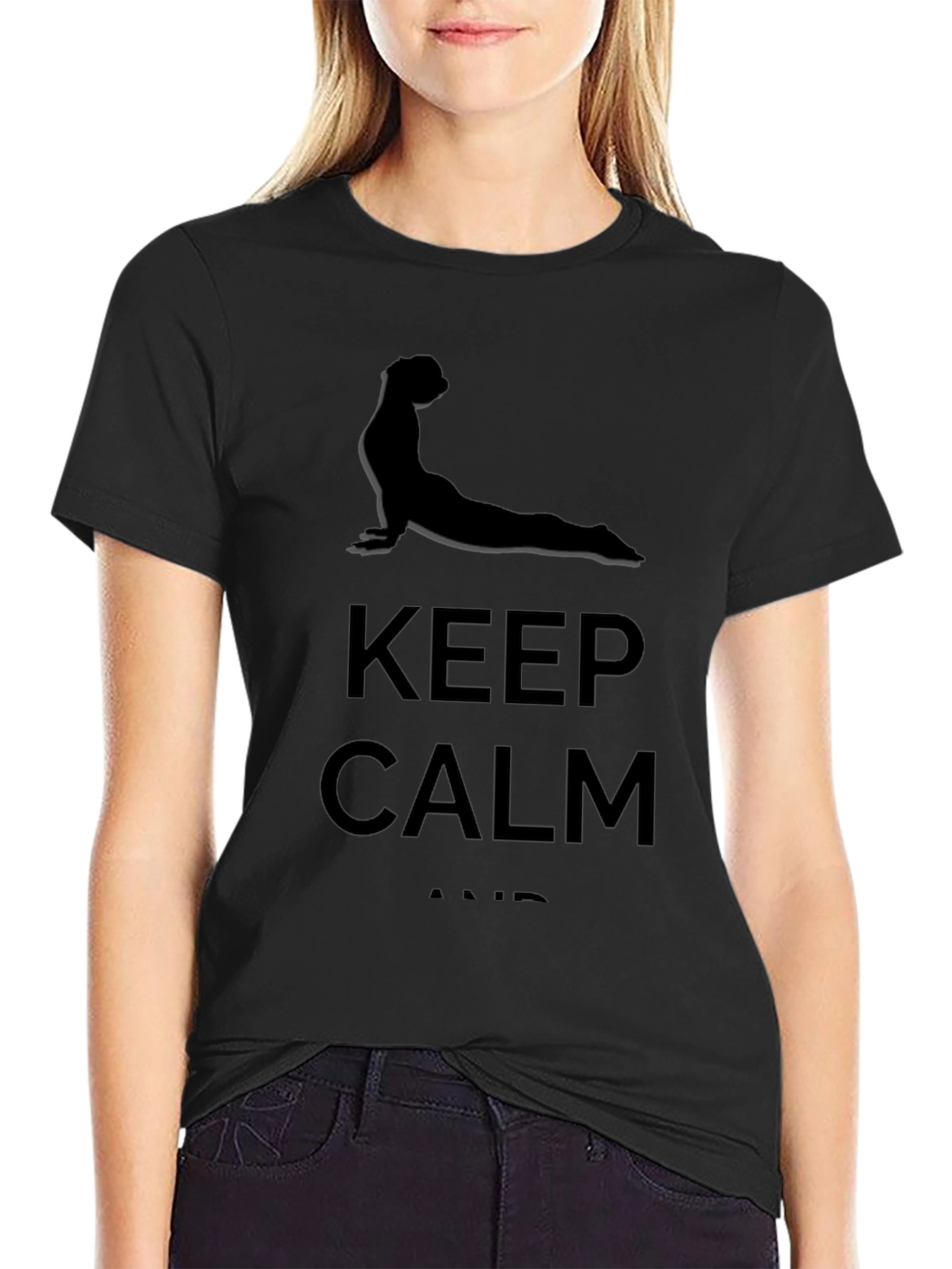 Keep Calm Yoga Graphic T-Shirt