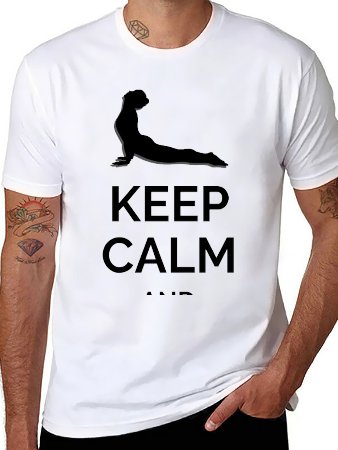 Keep Calm Yoga Graphic T-Shirt