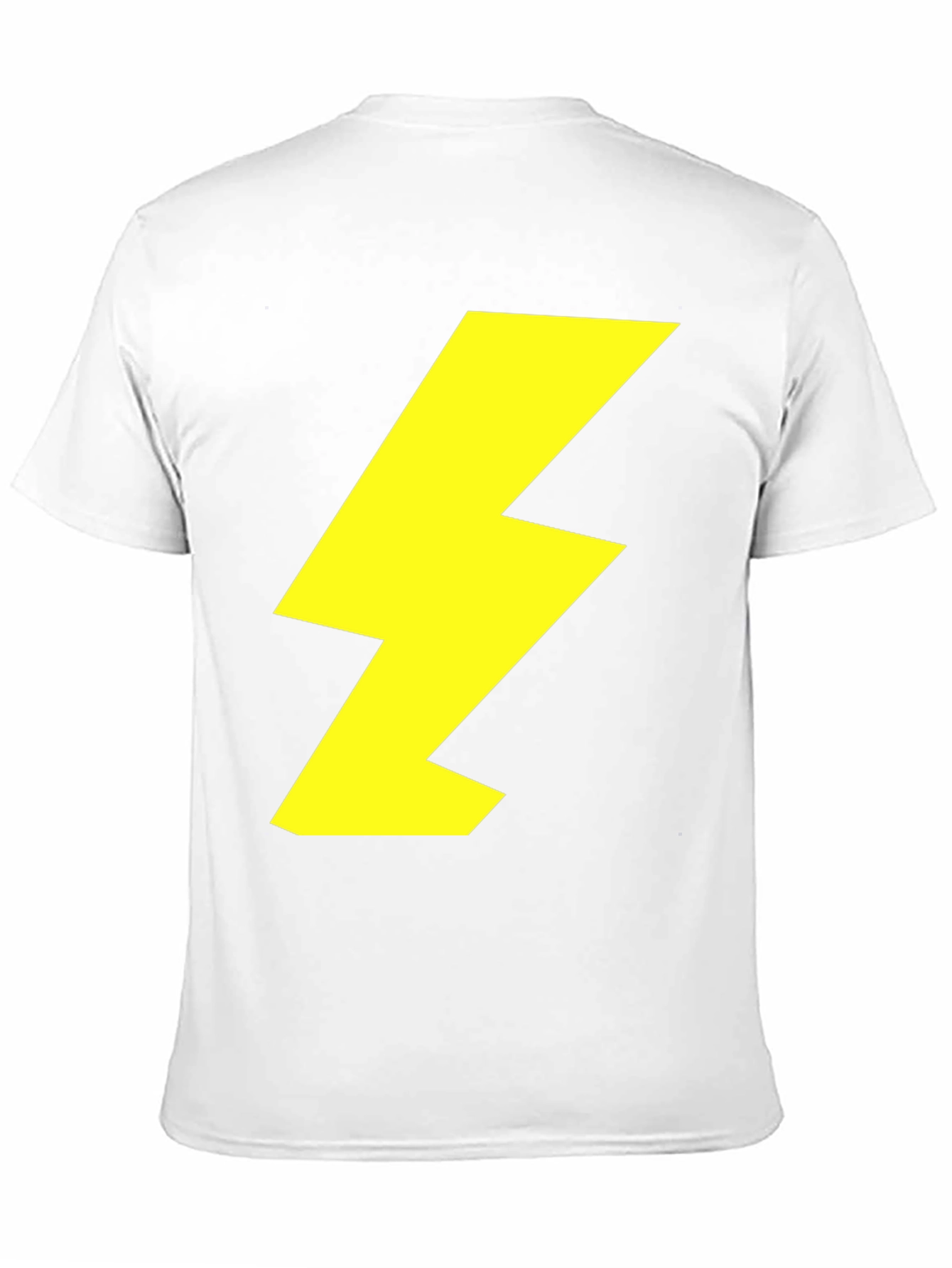 Lightning Bolt Graphic Tee - Black Cotton Shirt