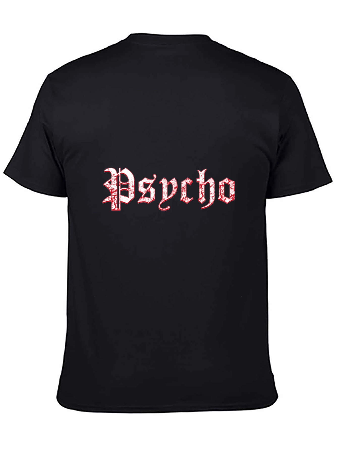 Psycho Gothic Style Black T-Shirt