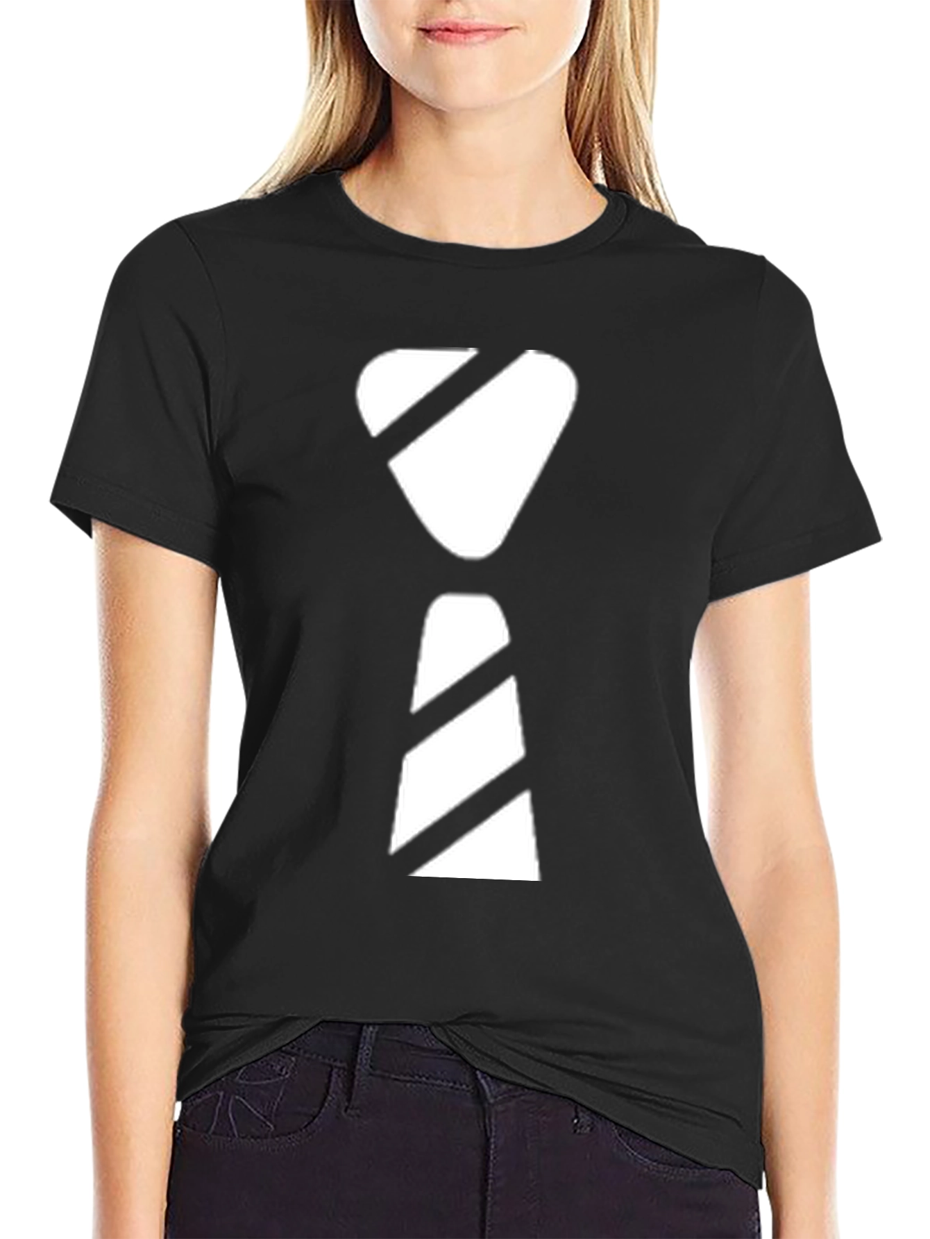 Modern Graphic Tie T-Shirt - Casual Style