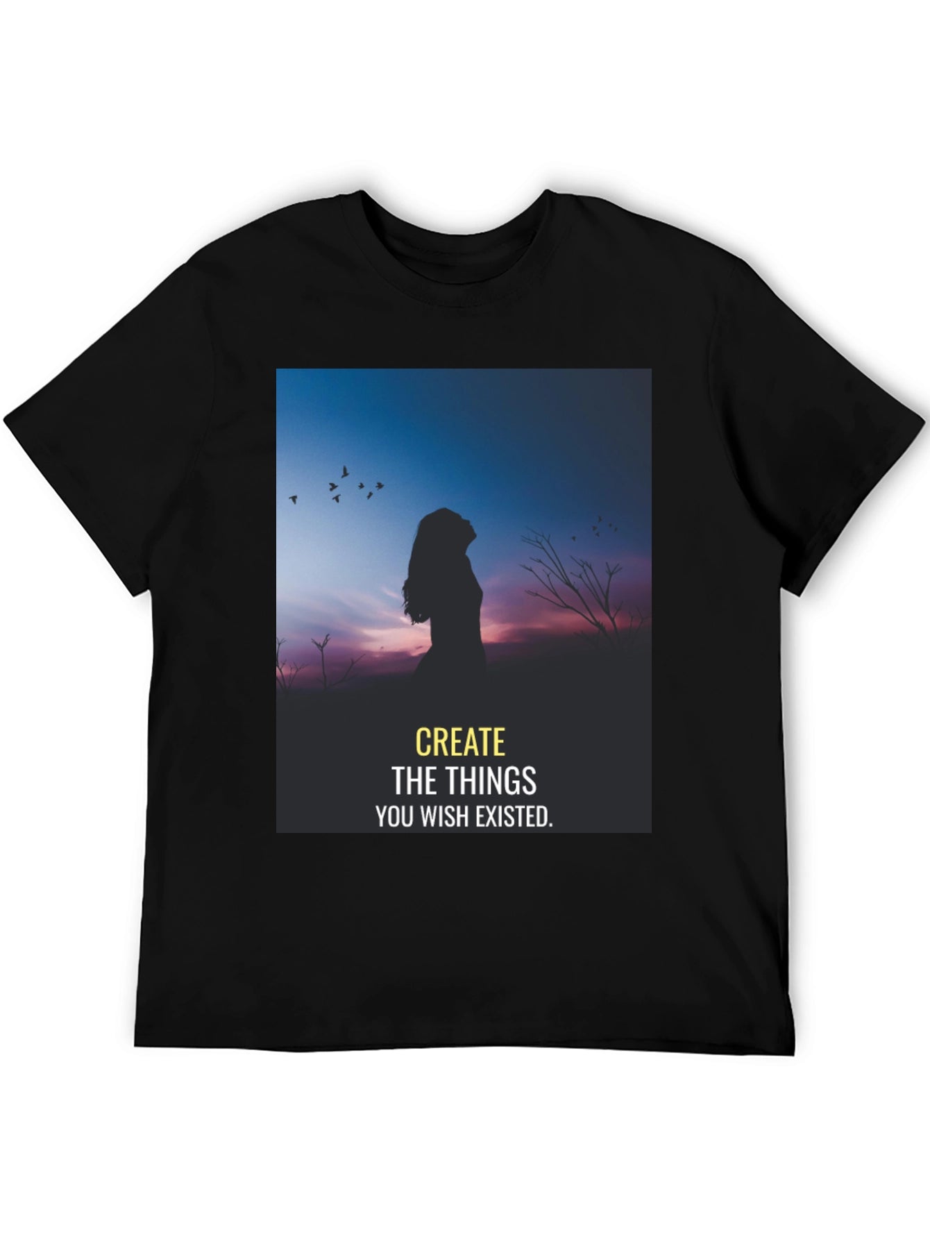 Inspirational Silhouette T-Shirt: Dream It Create It