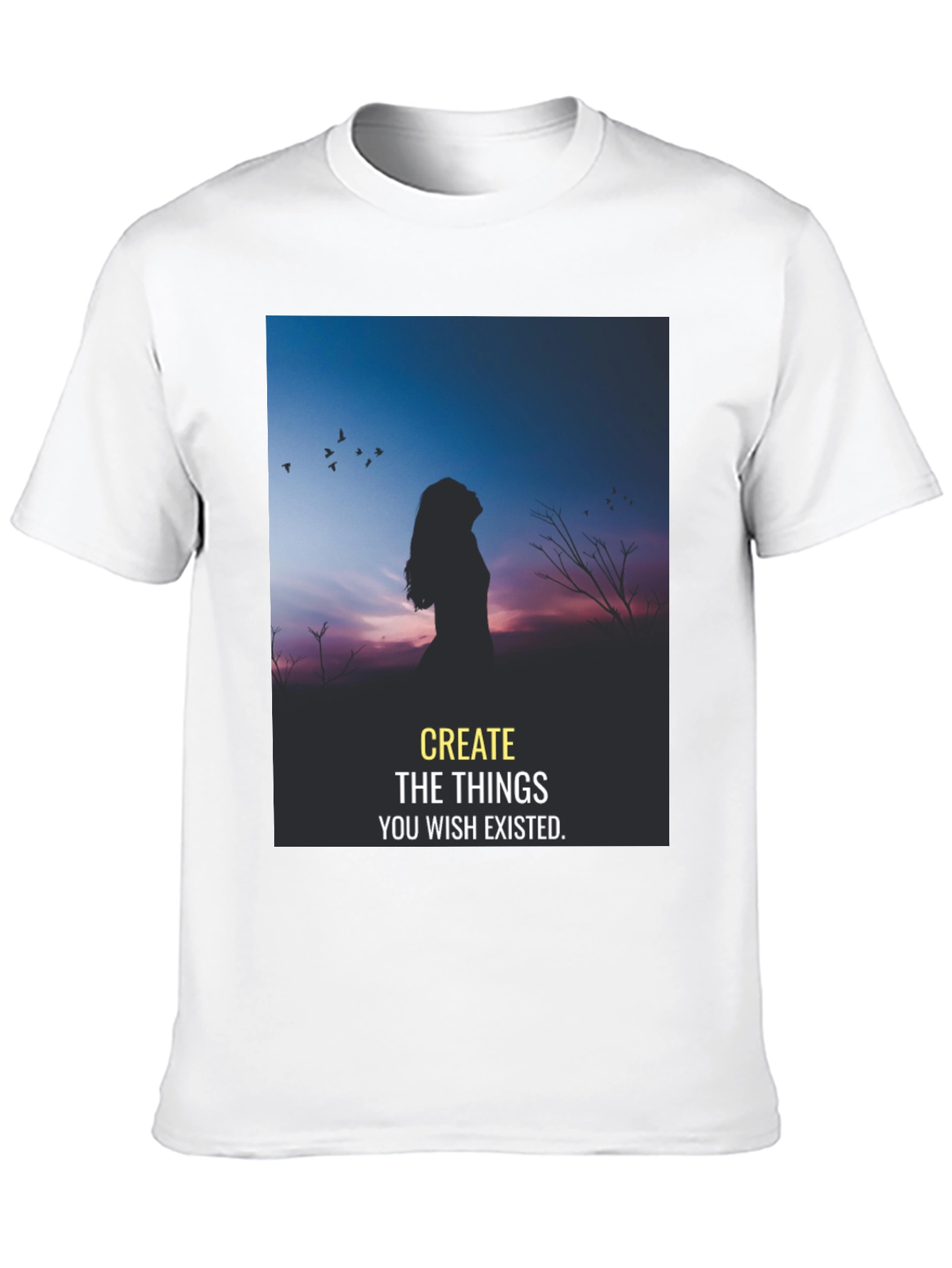 Inspirational Silhouette T-Shirt: Dream It Create It