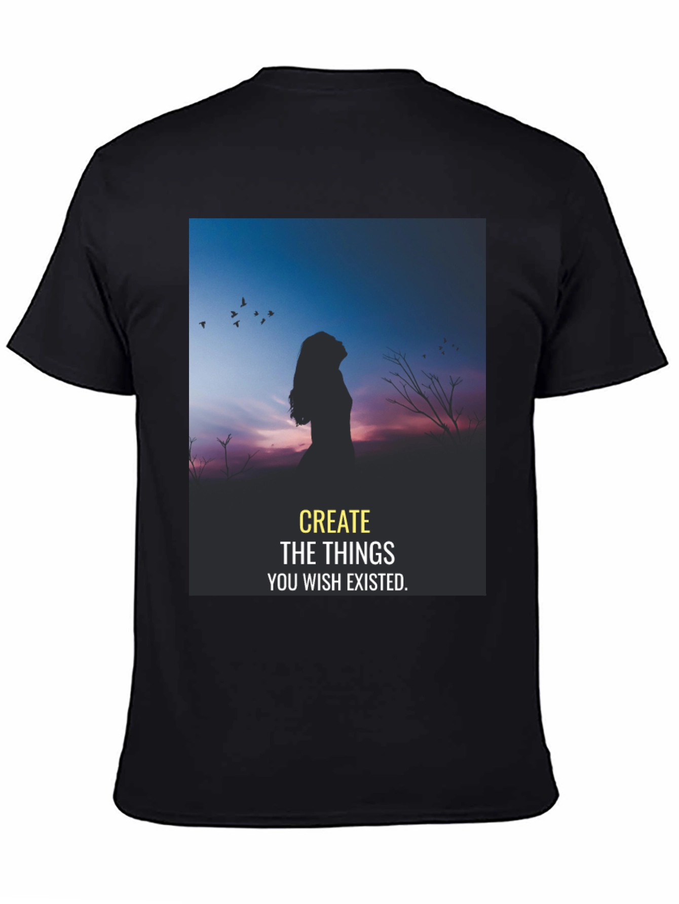 Inspirational Silhouette T-Shirt: Dream It Create It