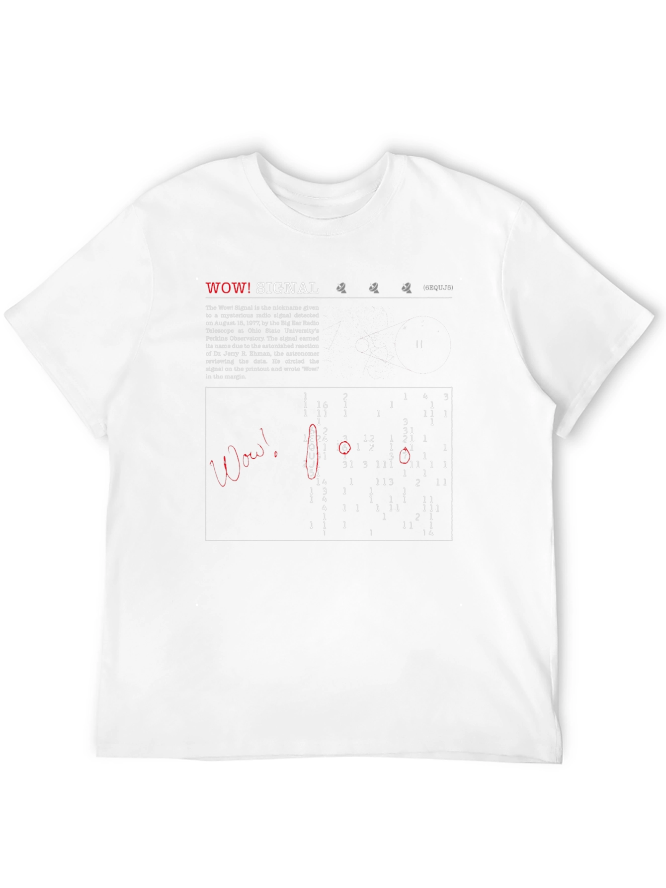 Wow! Signal T-Shirt - Astronomy Tee