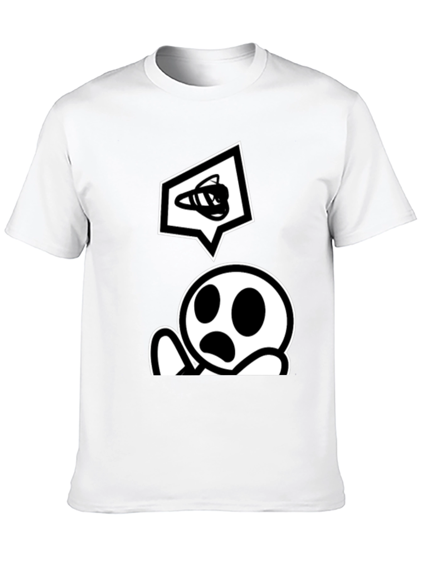 Cartoon Graphic T-Shirt - Classic Black Tee