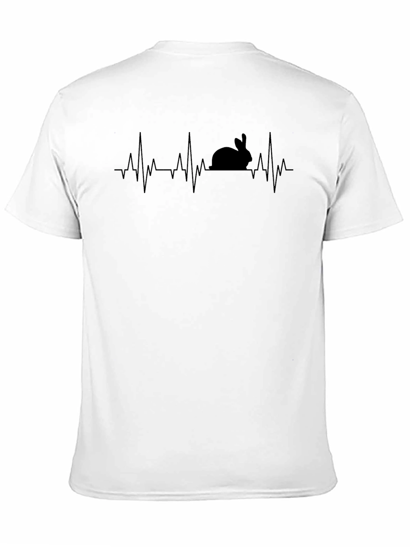 Rabbit Heartbeat T-Shirt - Quirky Animal Lover Tee