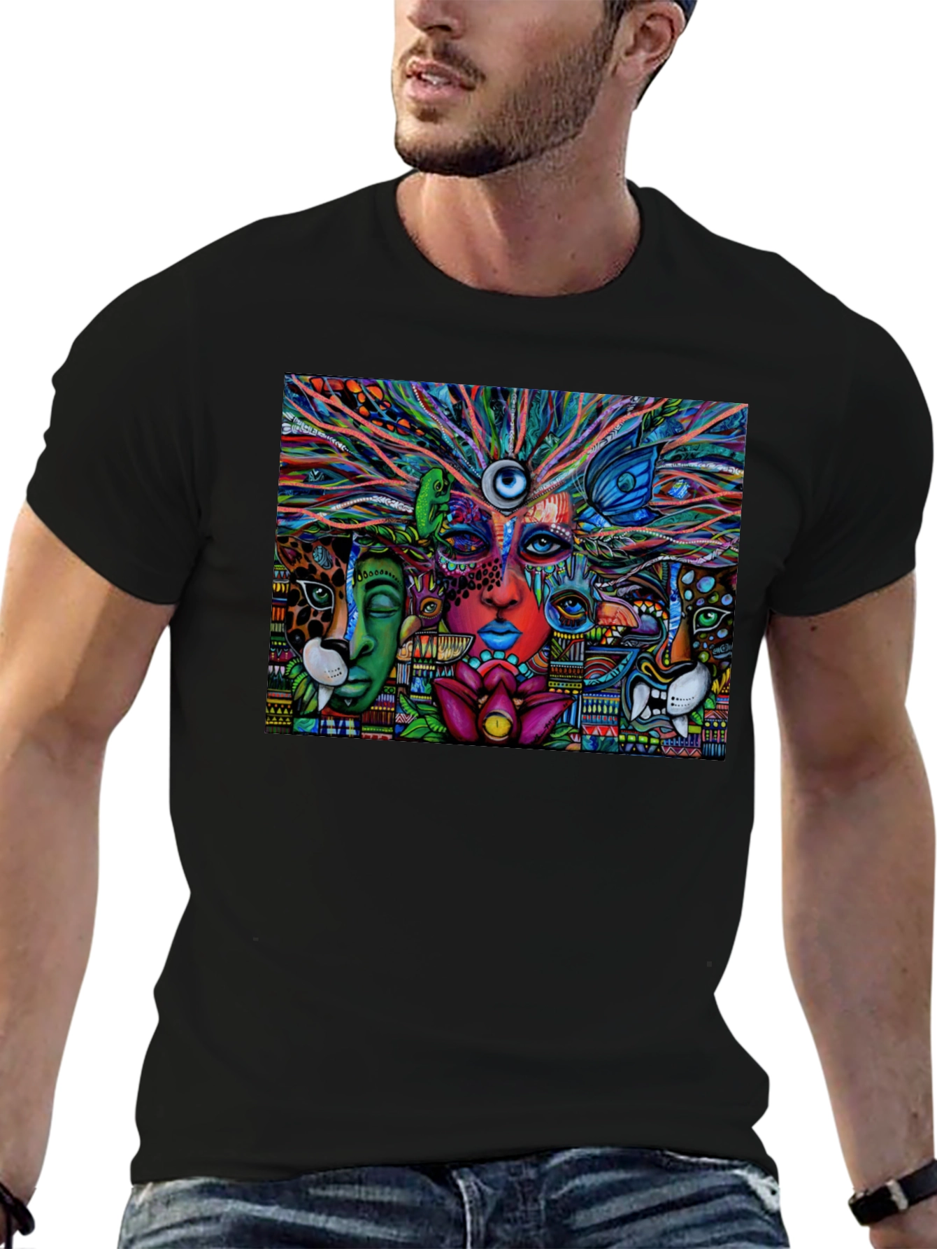 Psychedelic Vision Graphic Tee - Vivid Art Shirt