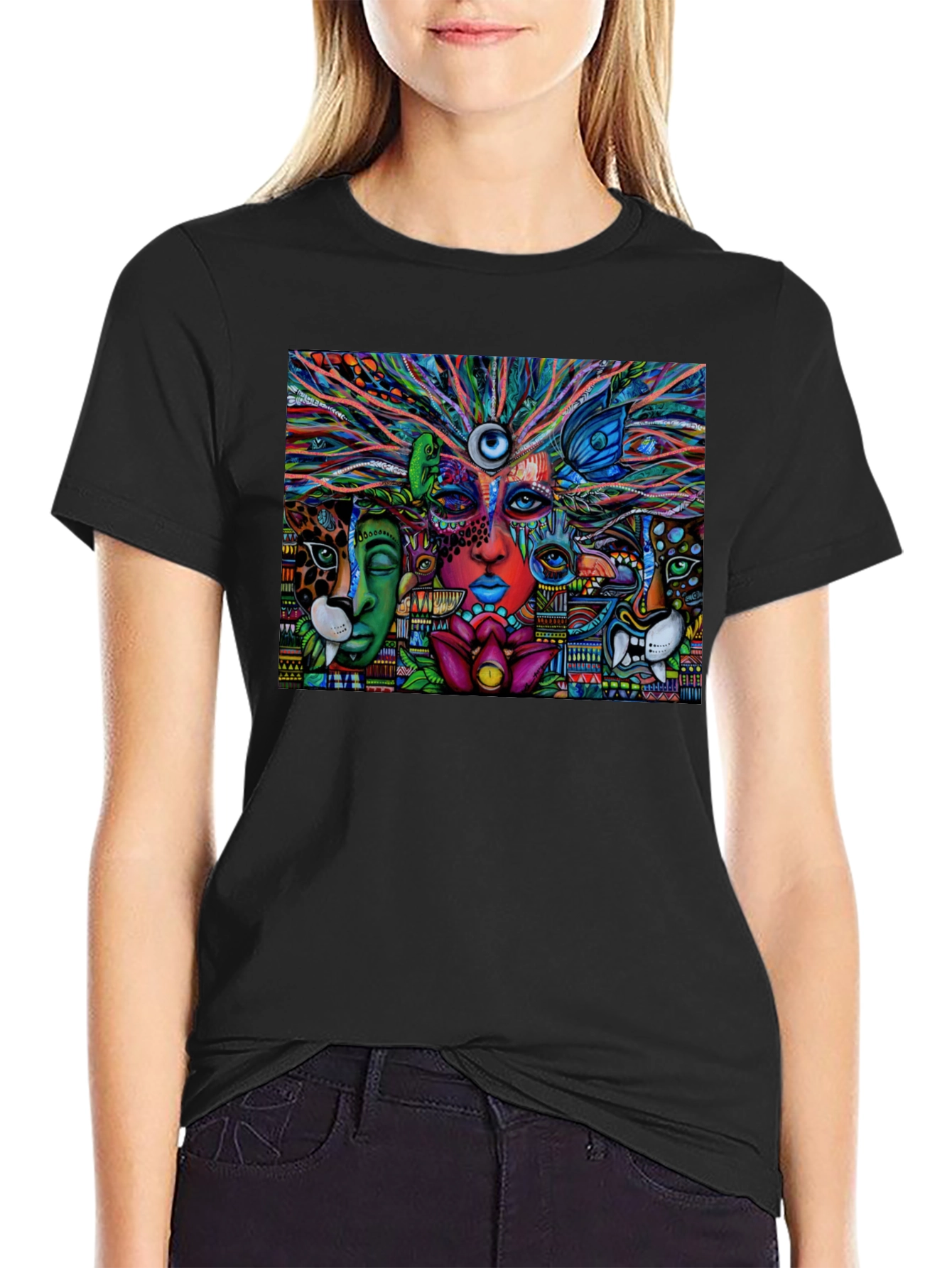Psychedelic Vision Graphic Tee - Vivid Art Shirt
