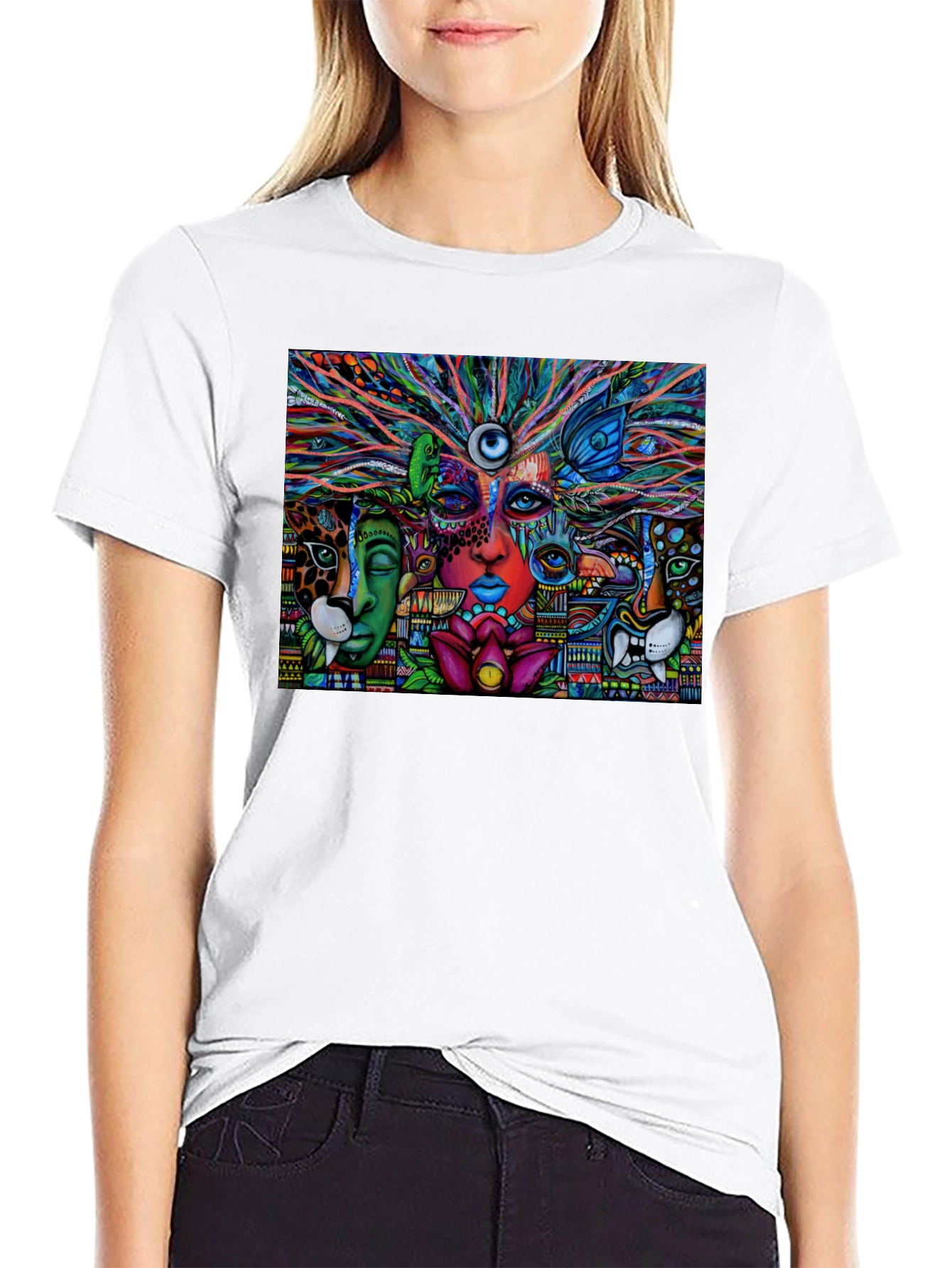Psychedelic Vision Graphic Tee - Vivid Art Shirt