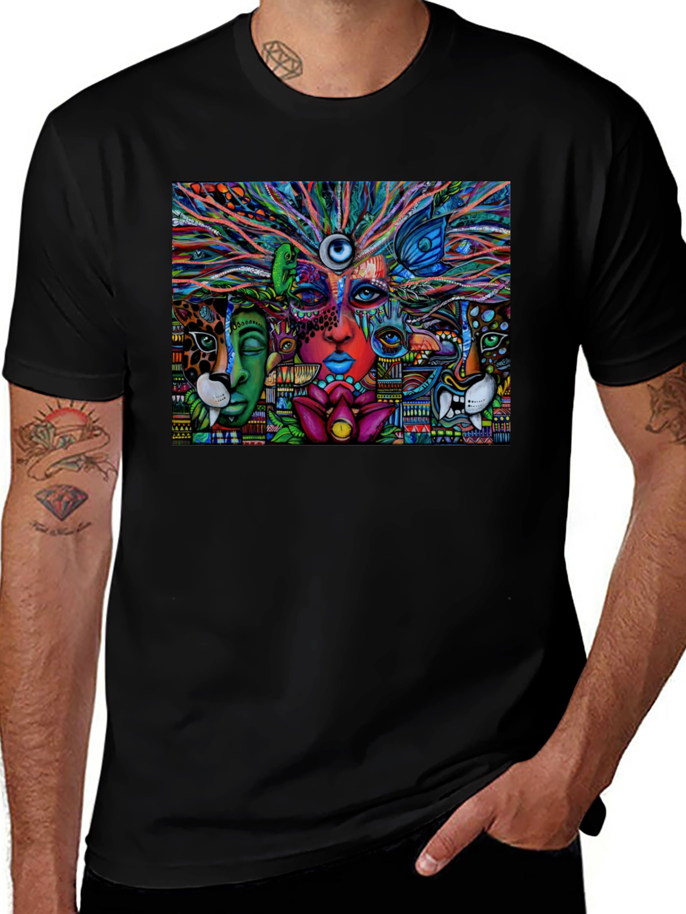 Psychedelic Vision Graphic Tee - Vivid Art Shirt