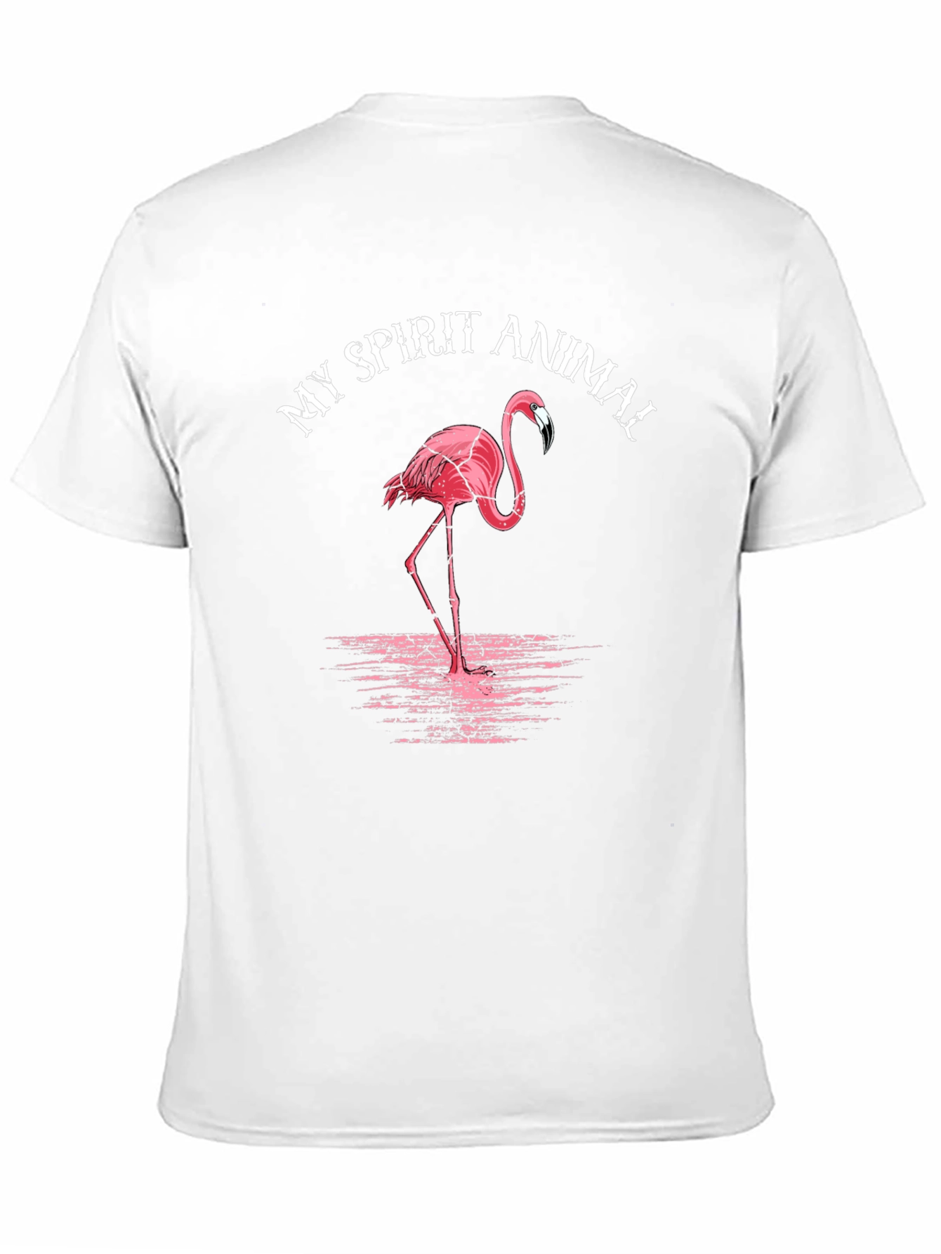 My Spirit Animal Flamingo T-Shirt Black Graphic Tee