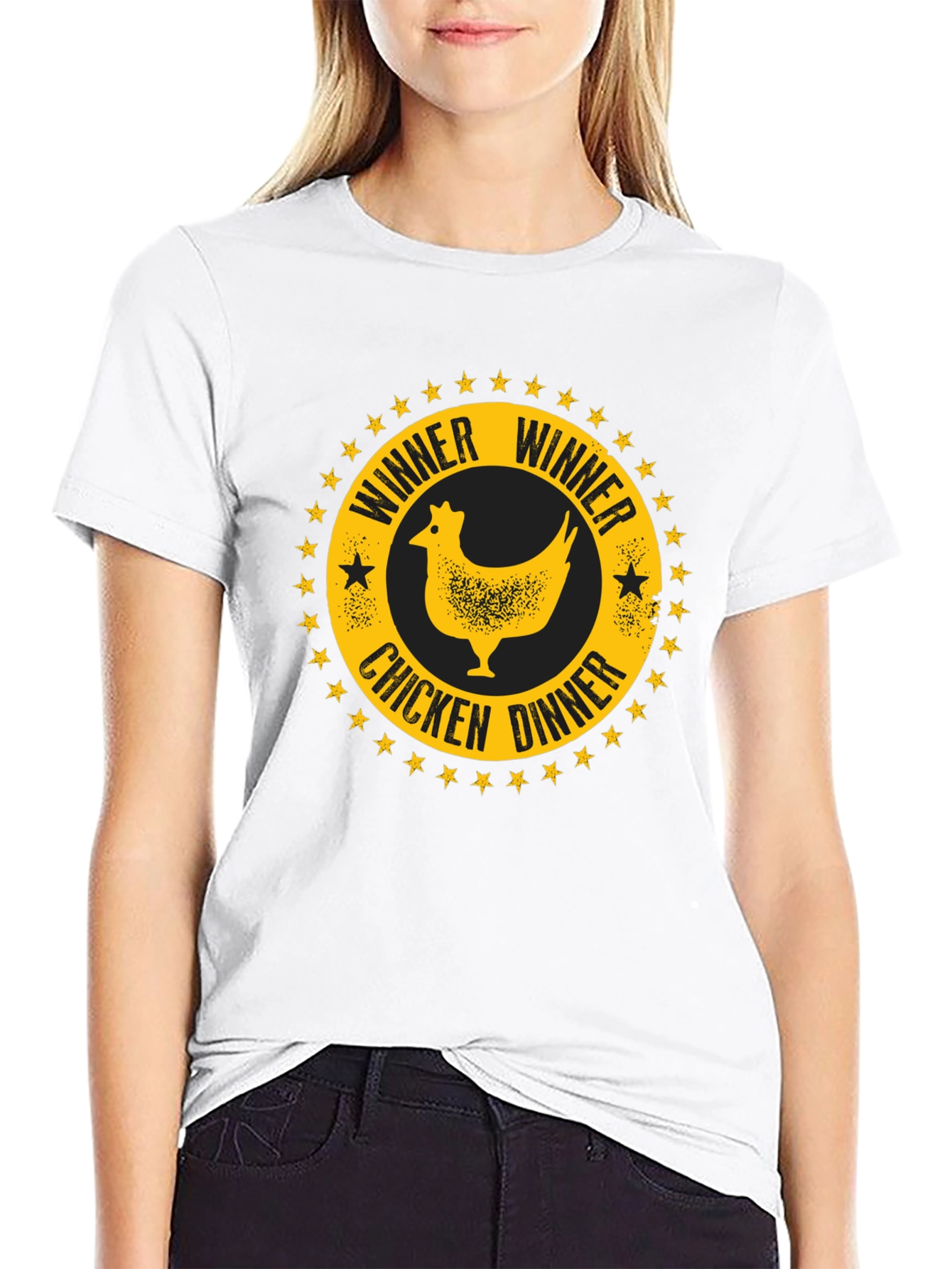 Winner Winner Chicken Dinner Black T-Shirt