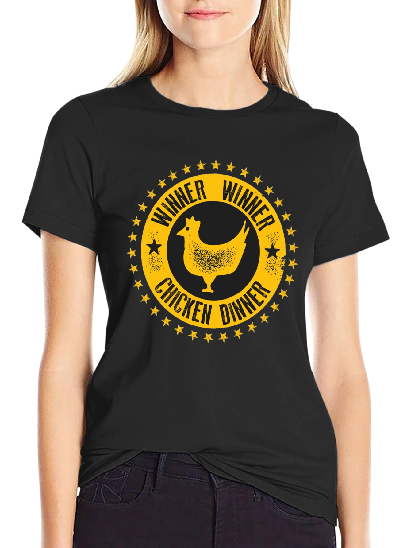 Winner Winner Chicken Dinner Black T-Shirt