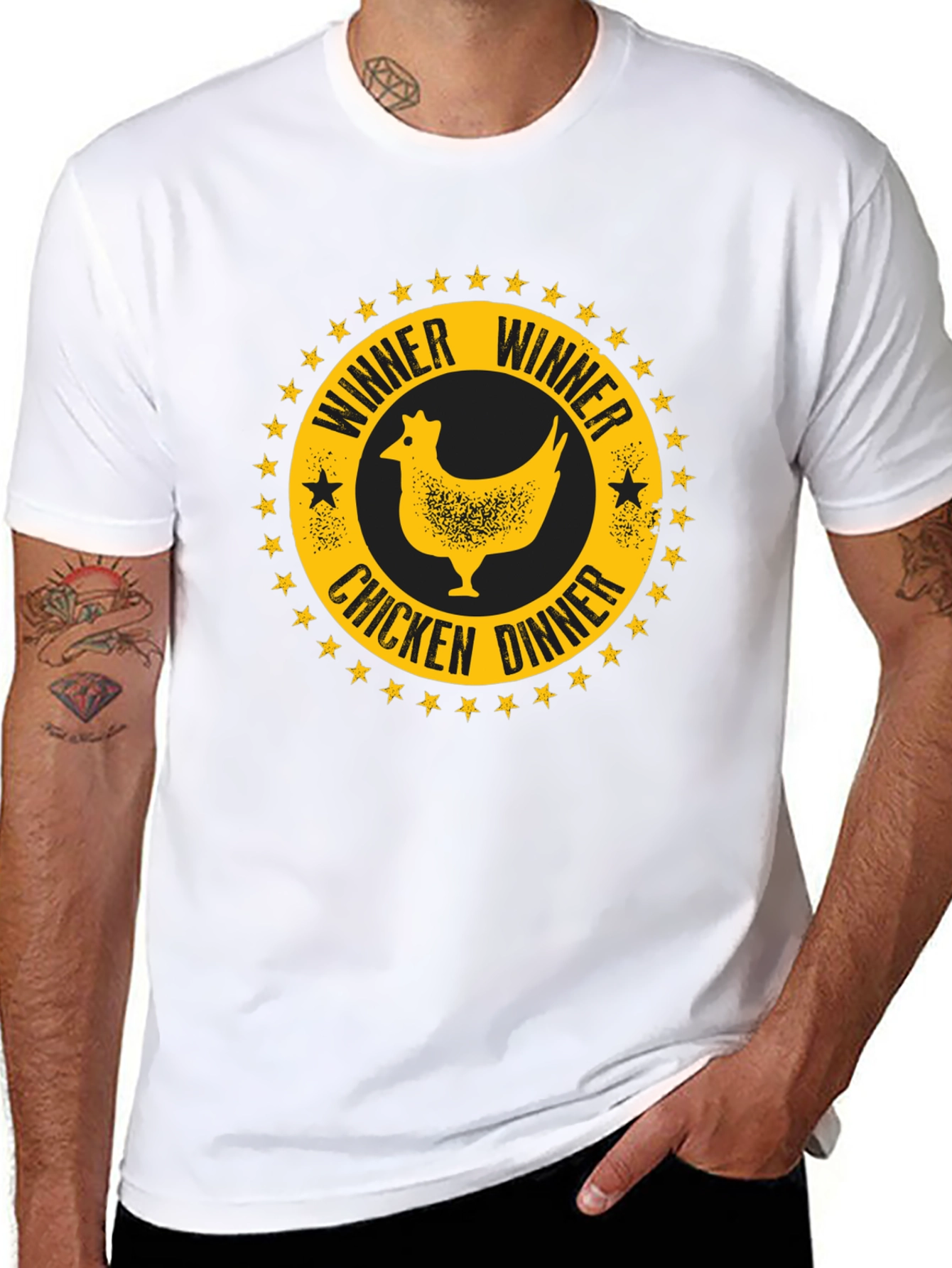Winner Winner Chicken Dinner Black T-Shirt