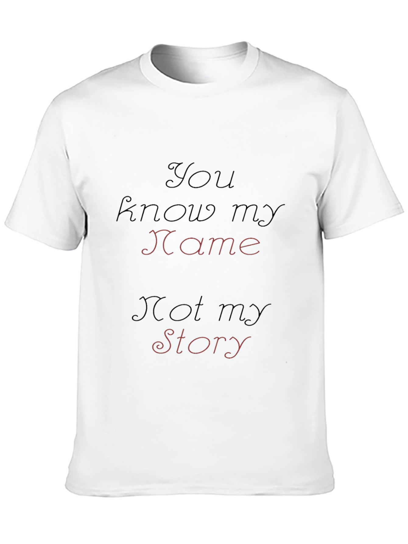 You Know My Name T-Shirt - Black