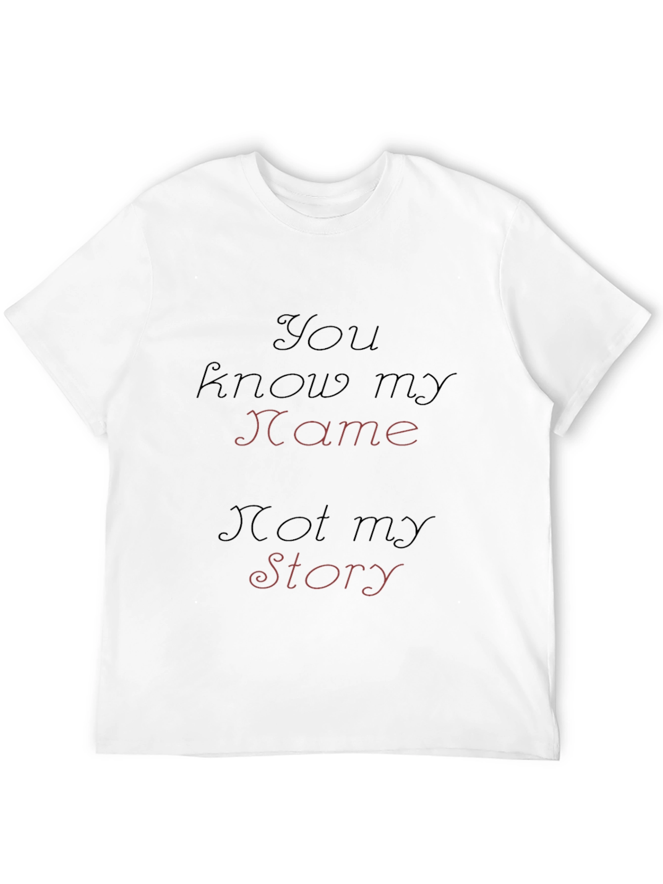 You Know My Name T-Shirt - Black