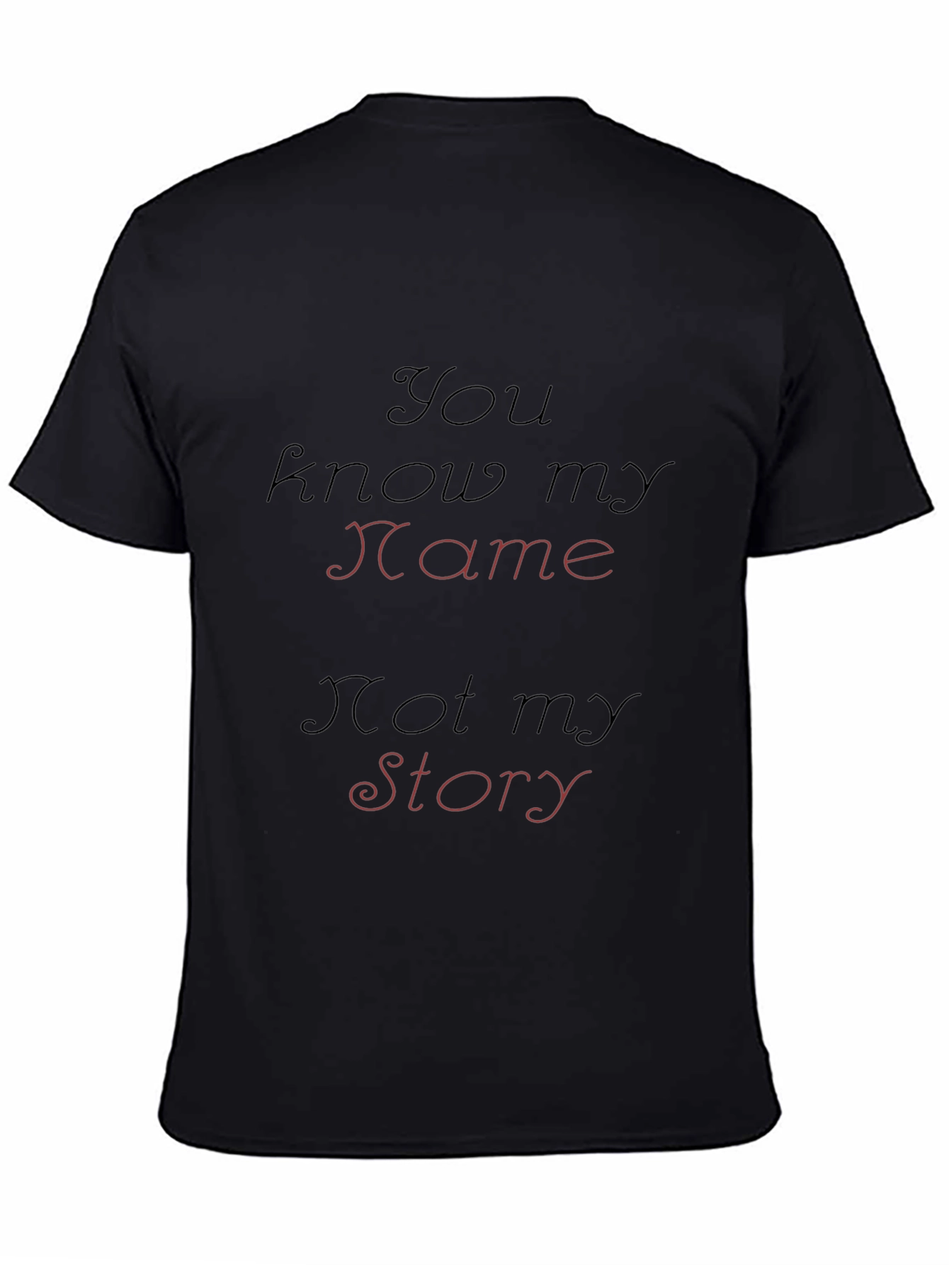 You Know My Name T-Shirt - Black