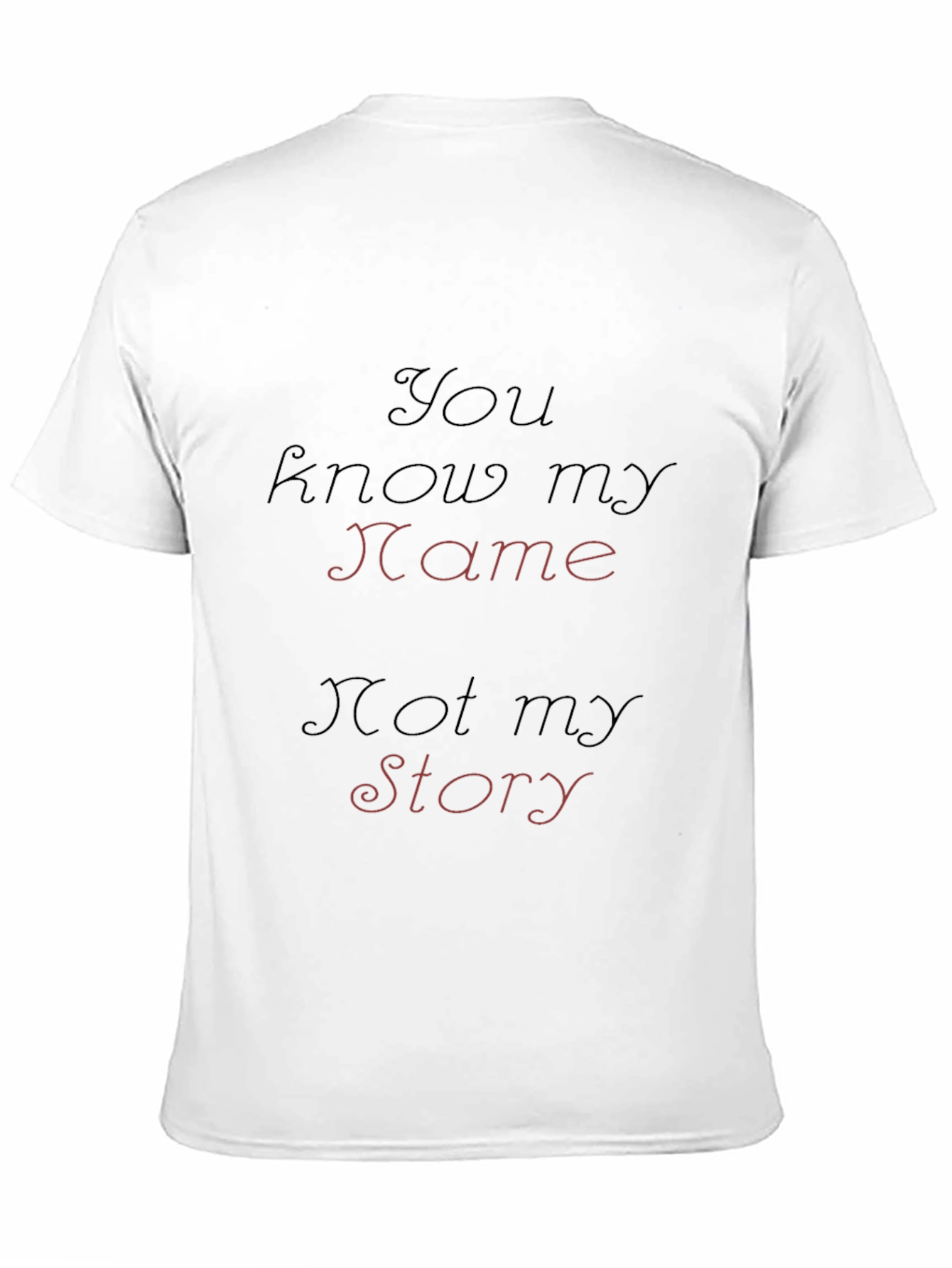 You Know My Name T-Shirt - Black