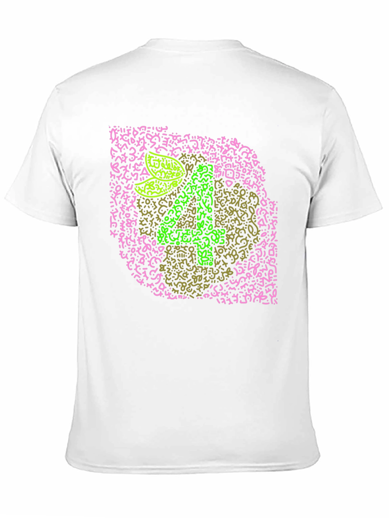 Eye Test Chart Tee - Black Crew Neck T-Shirt