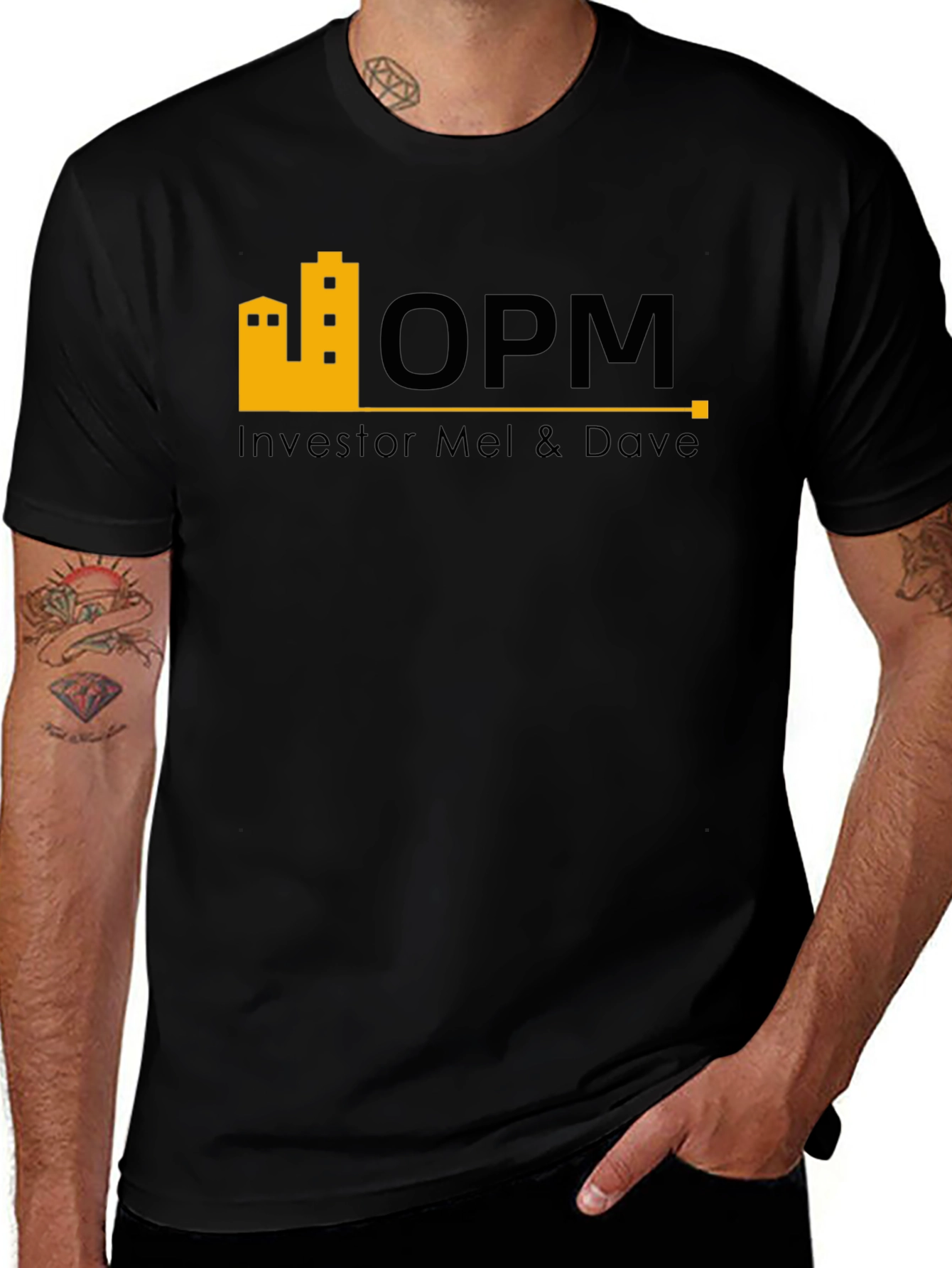 OPM Investor Mel & Dave Black T-Shirt