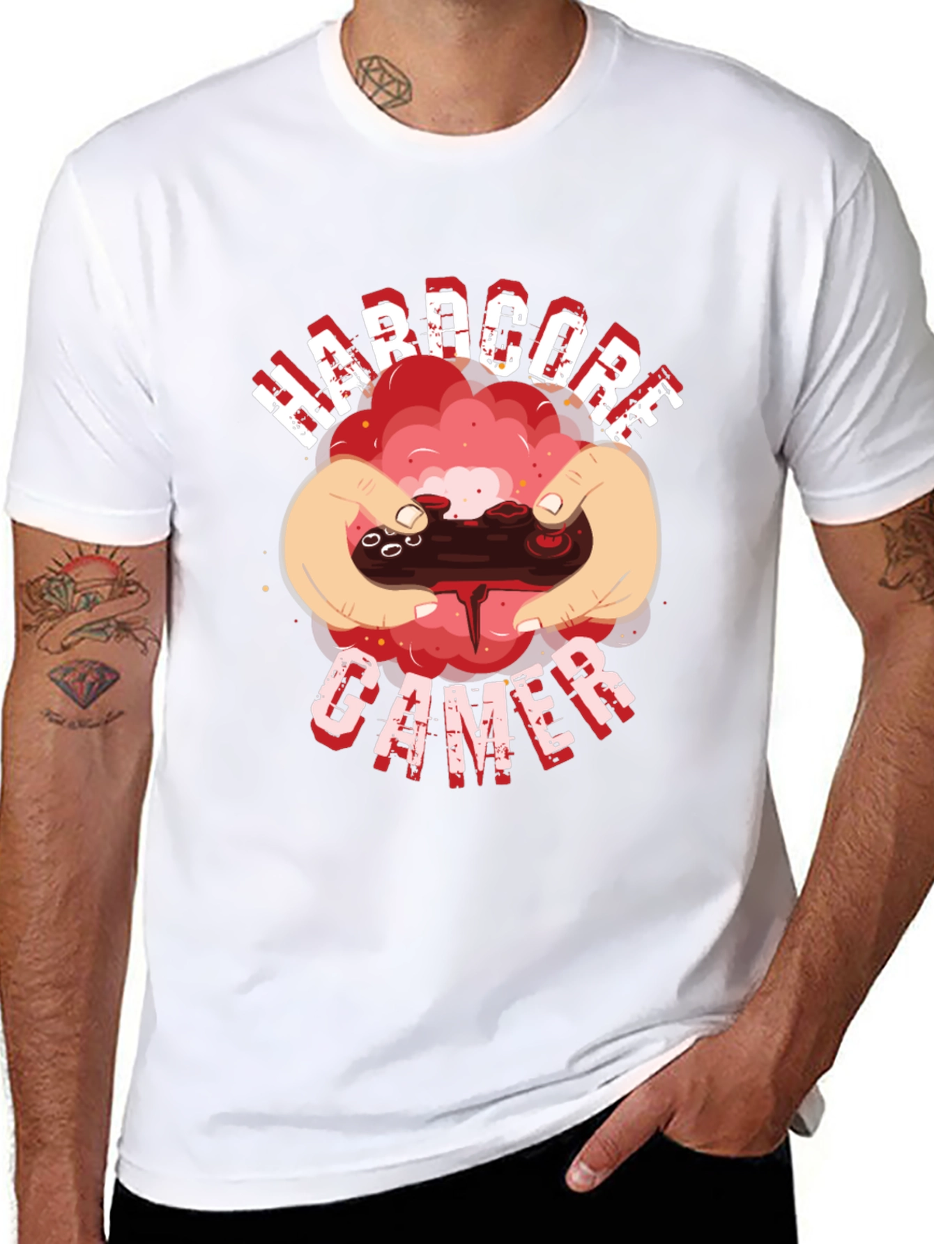 Hardcore Gamer Black T-Shirt