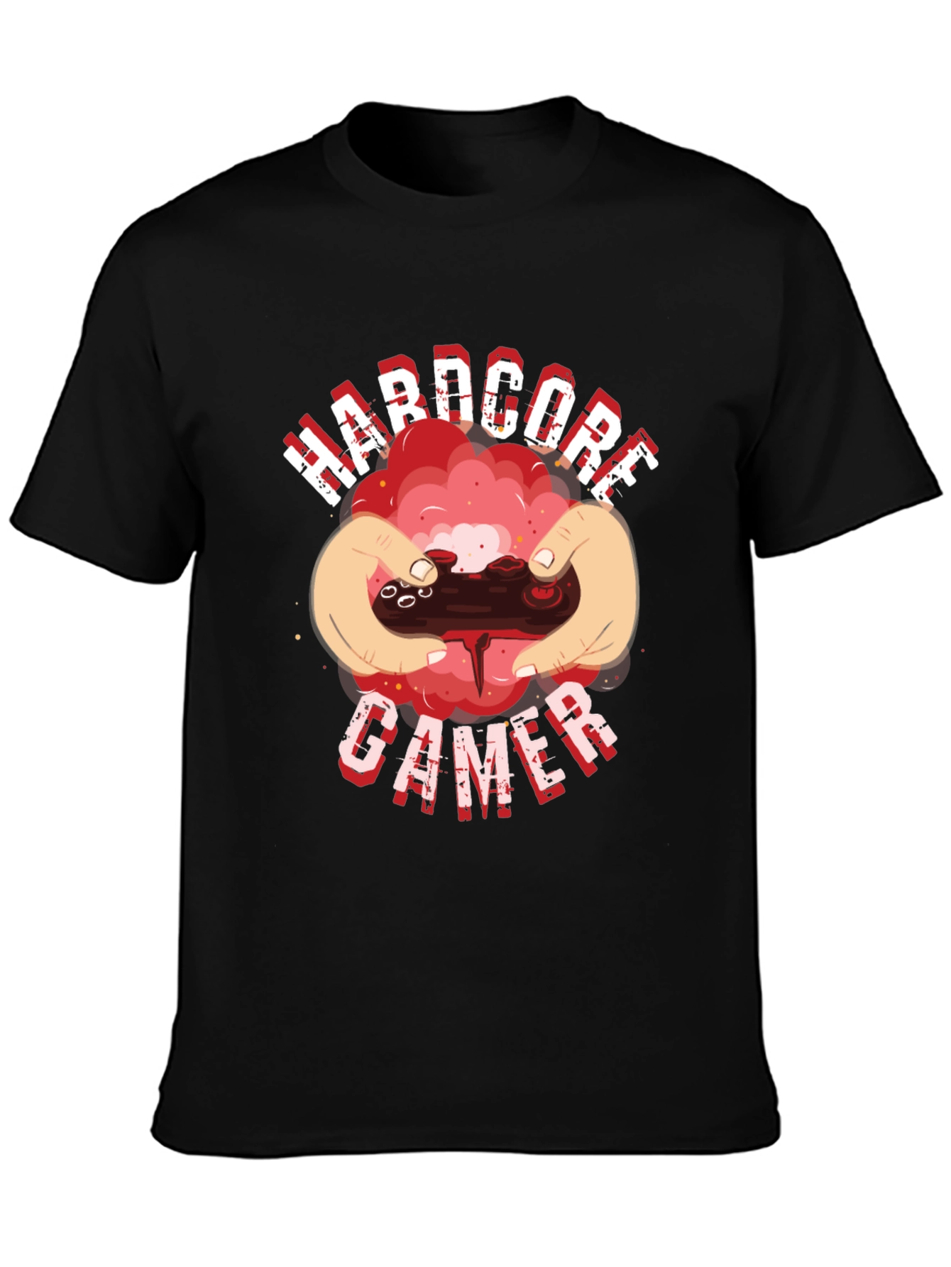 Hardcore Gamer Black T-Shirt