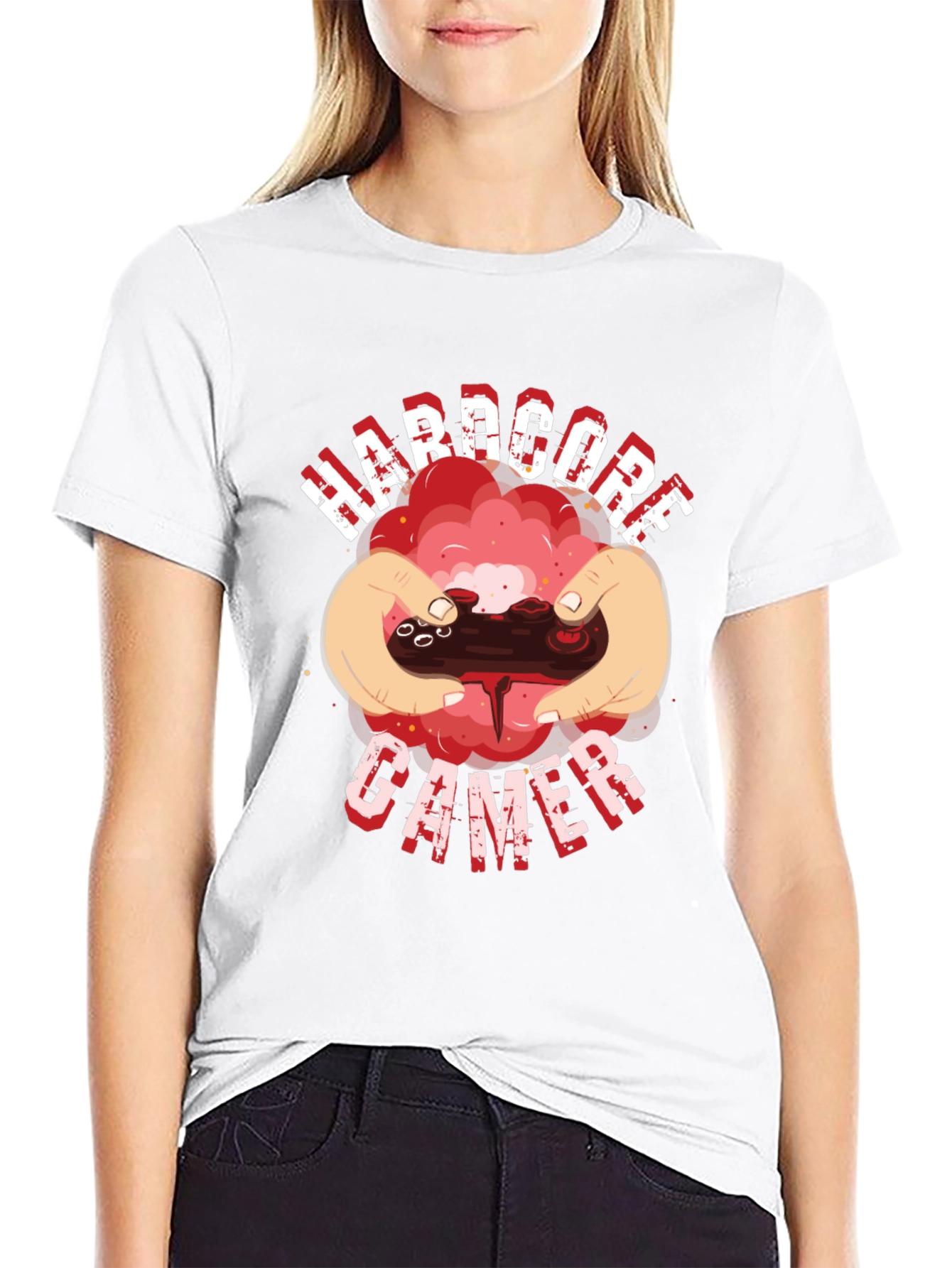 Hardcore Gamer Black T-Shirt